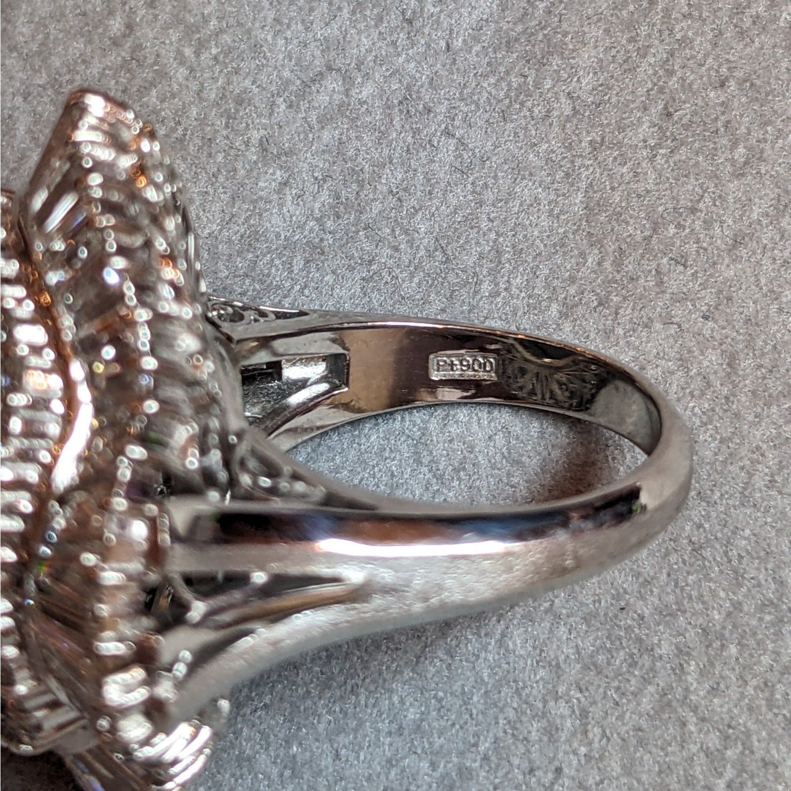 36.02 ct Star Sapphire and Diamond Ring in Platinum