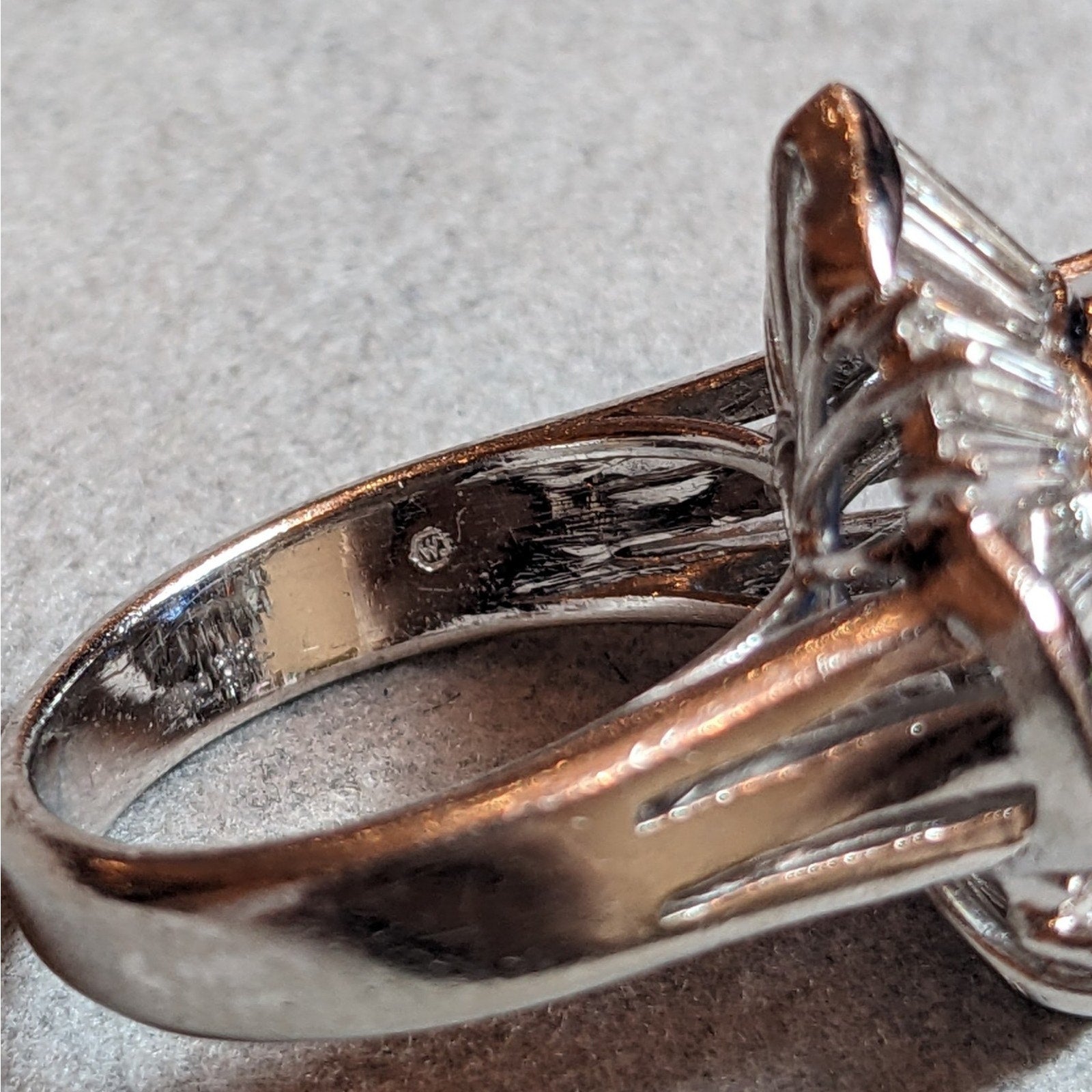 Natural Oval 3.78 ct Sapphire and Diamond Ballerina Ring in Platinum