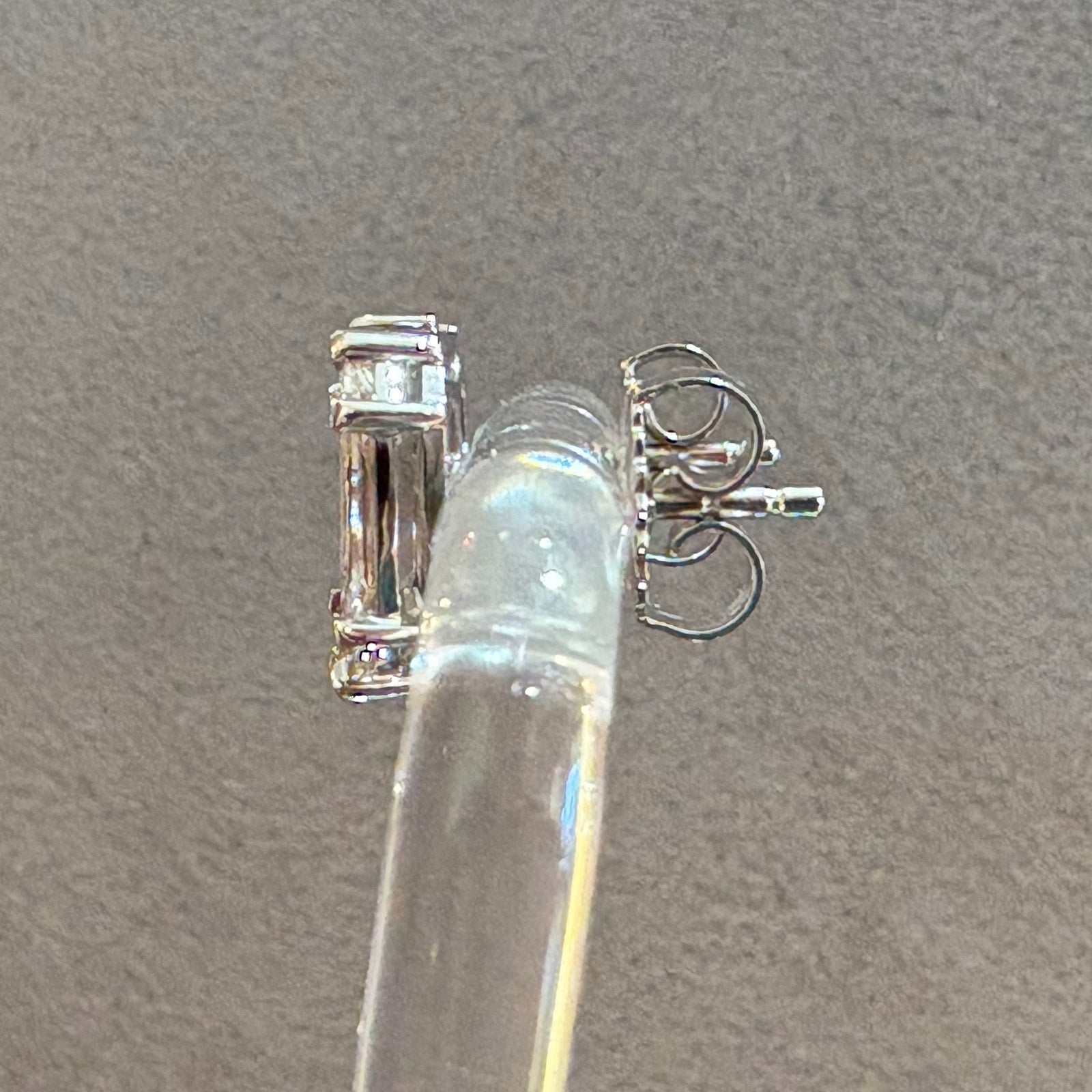 Illusion set Natural Diamond Stud Earrings 1.61cttw in 18k White Gold