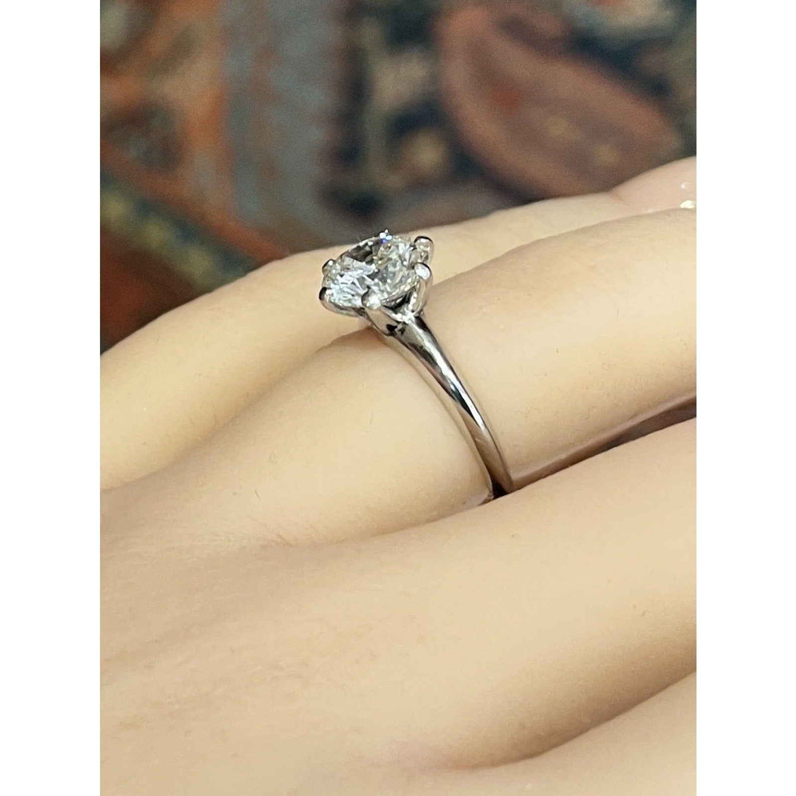 Tiffany 2.02 ct Round Brilliant Diamond Engagement Ring in Platinum