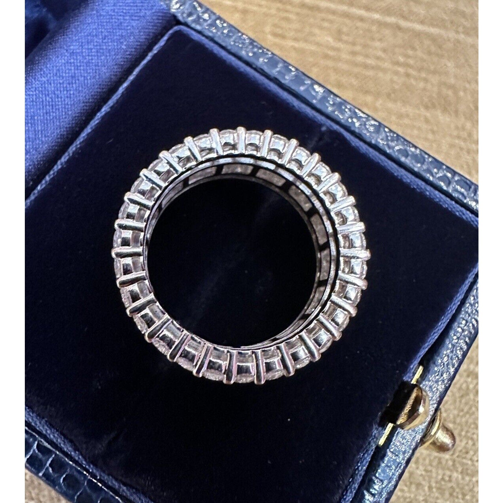 Wide Diamond Eternity Band Ring 3.50 cttw in 18k White Gold -Size 7- HM2571BE