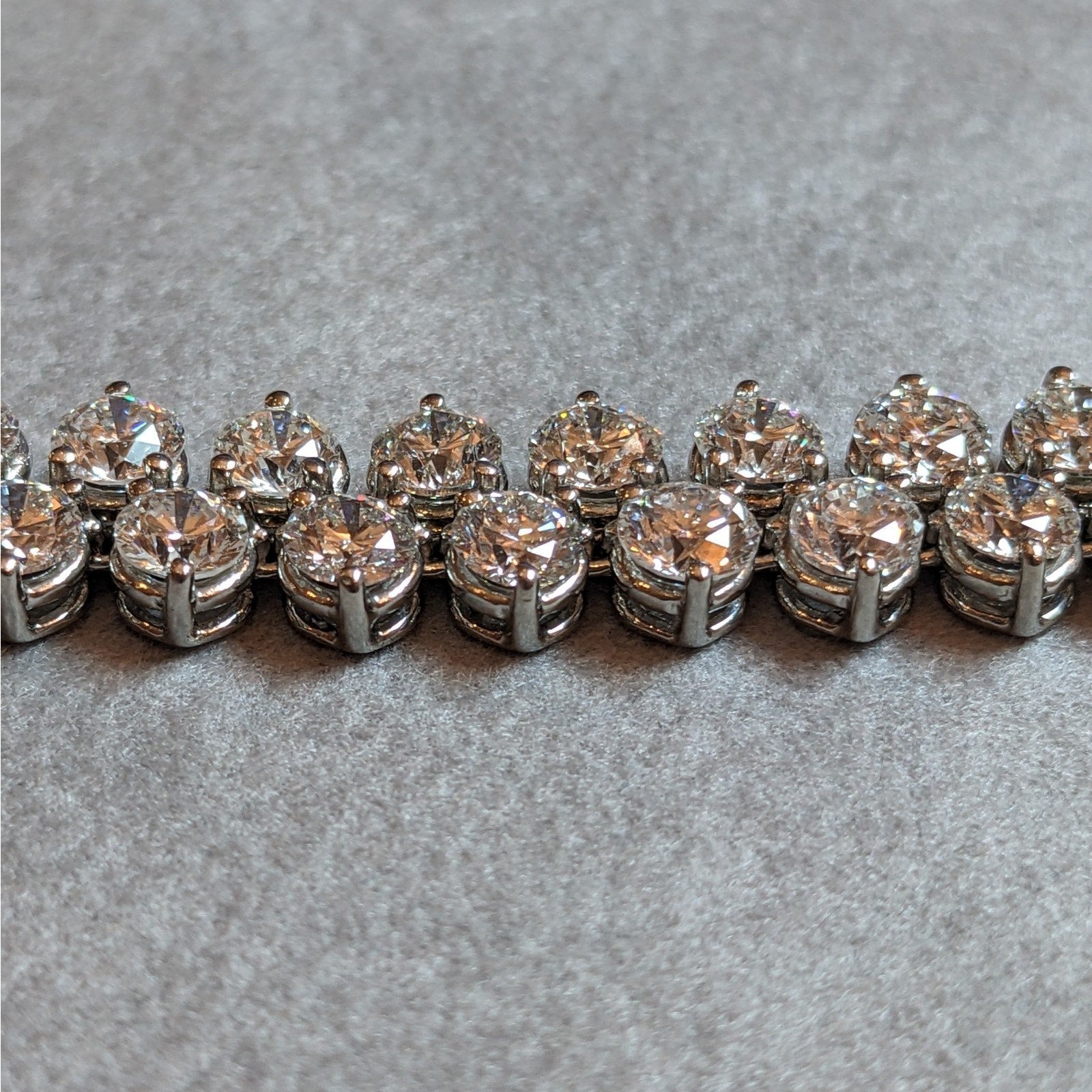 32.5 inch Round Diamond Tennis Necklace 52.00 cttw in Platinum - HM2600PZZ