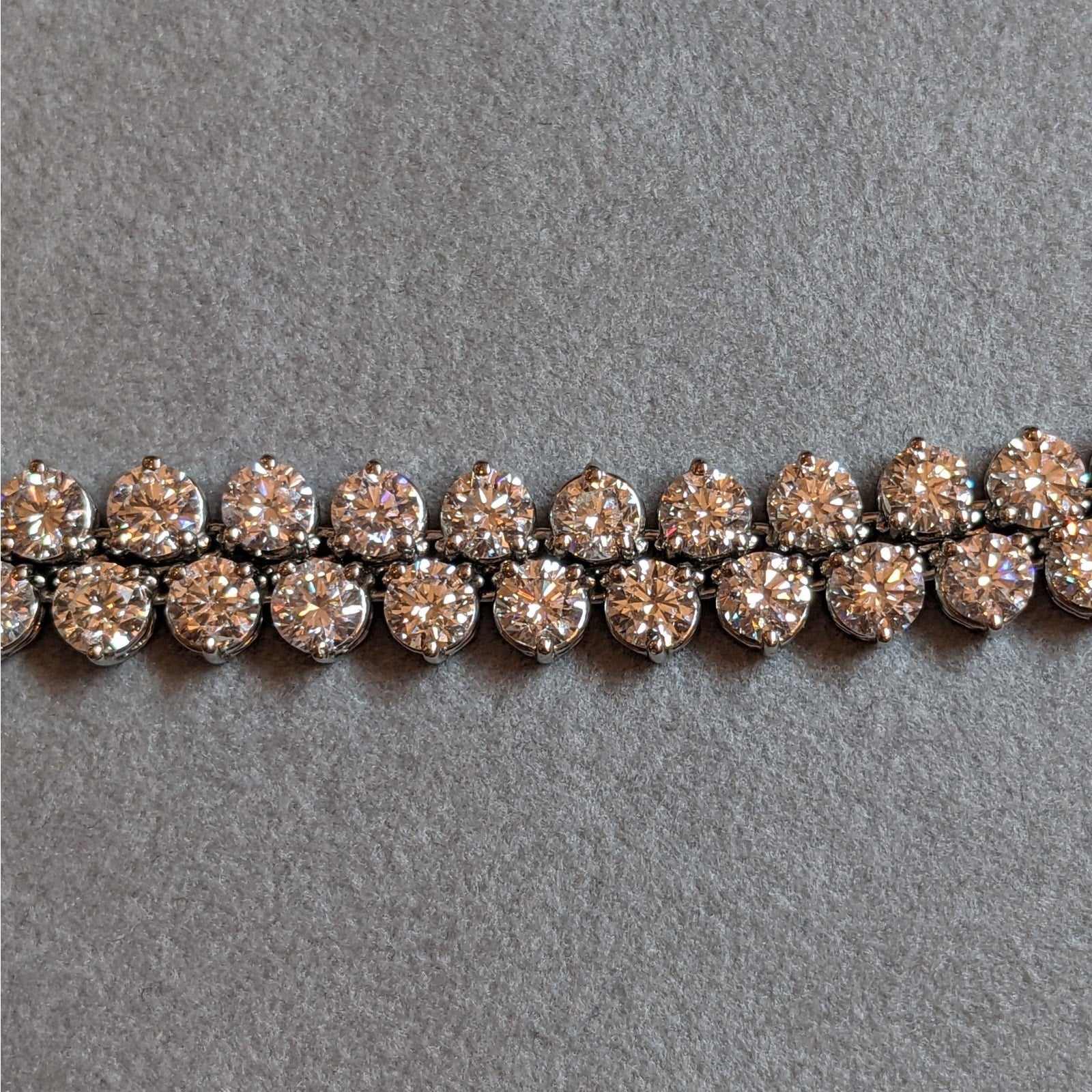 32.5 inch Round Diamond Tennis Necklace 52.00 cttw in Platinum - HM2600PZZ