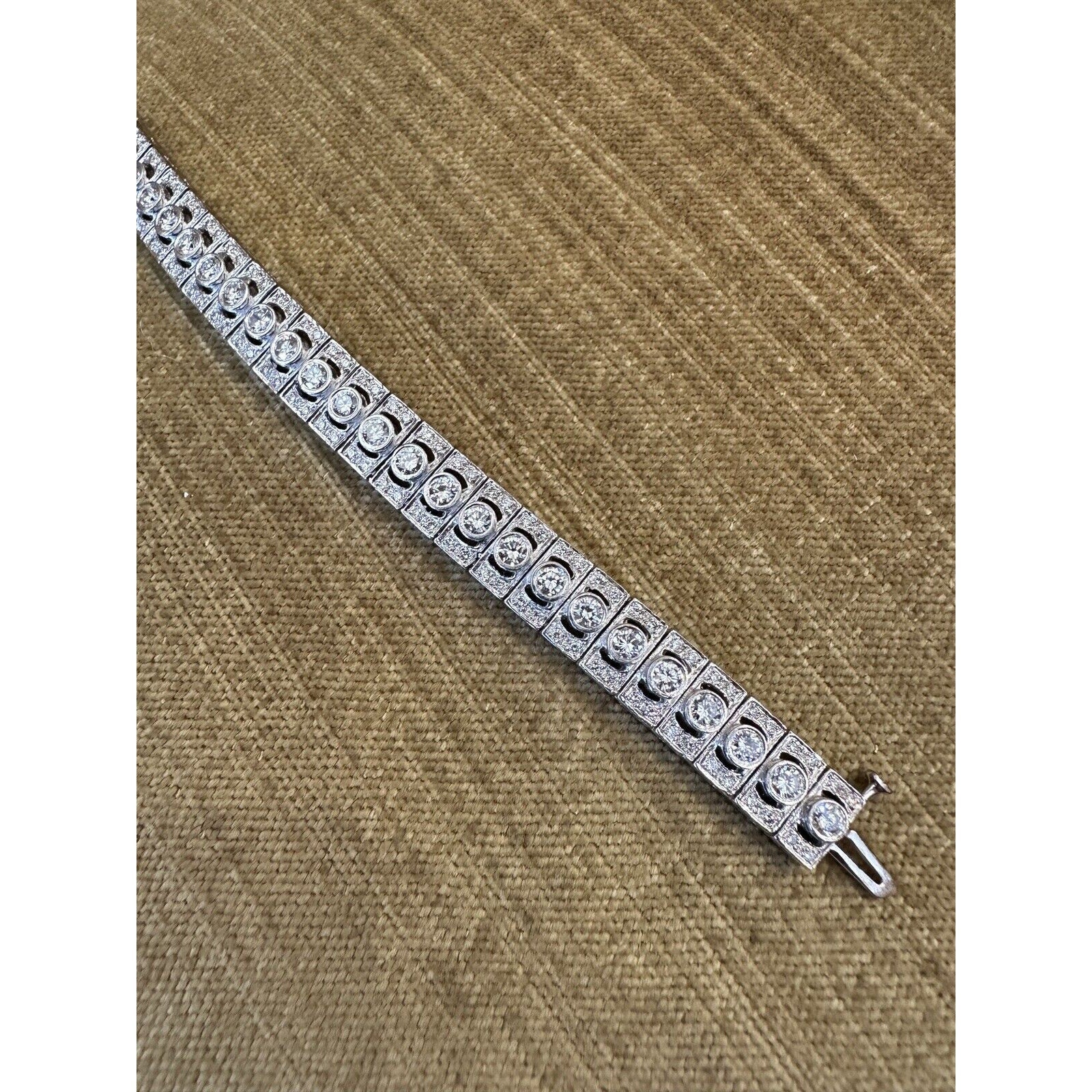 Vintage Diamond Link Bracelet 6.00cts in Platinum - HM2449EB