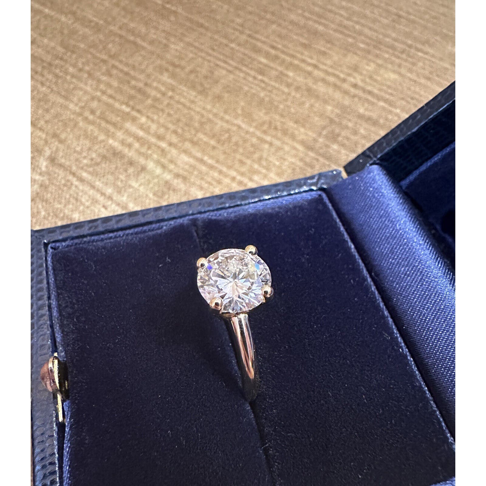 GIA 2.09ct Round Diamond Solitaire Engagement Ring in 18k Yellow Gold -HM2509SSE
