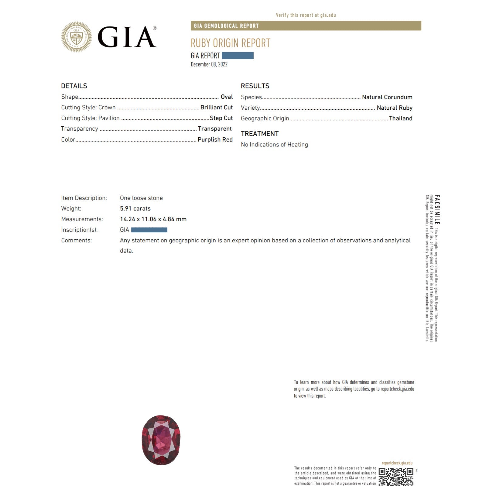 GIA 5.91 ct Natural Unheated Oval Ruby Diamond Ring in Platinum & 18k Yellow Gold