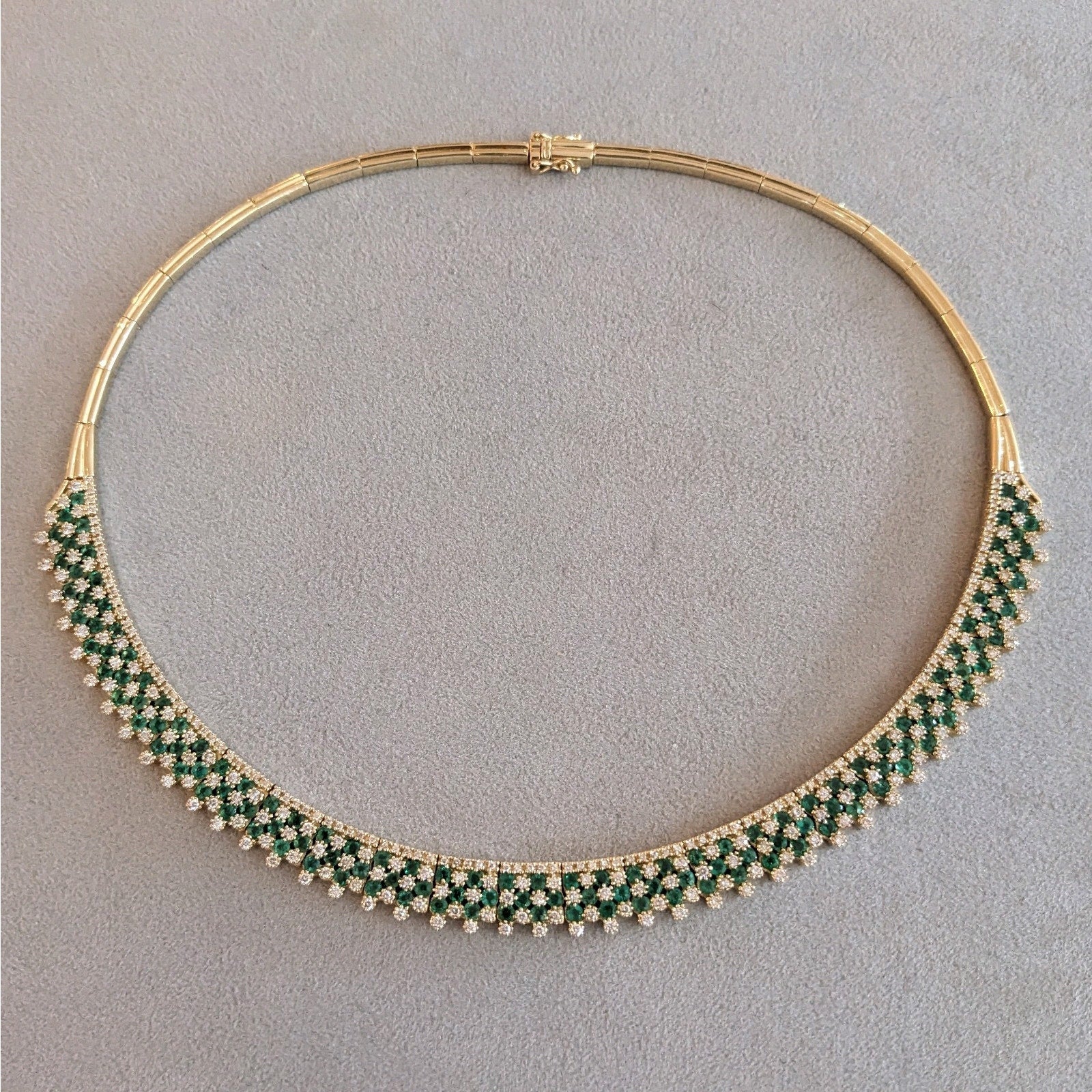 EFFY Emerald and Diamond Set - Necklace/Bracelet/Ring in 14k Yellow Gold