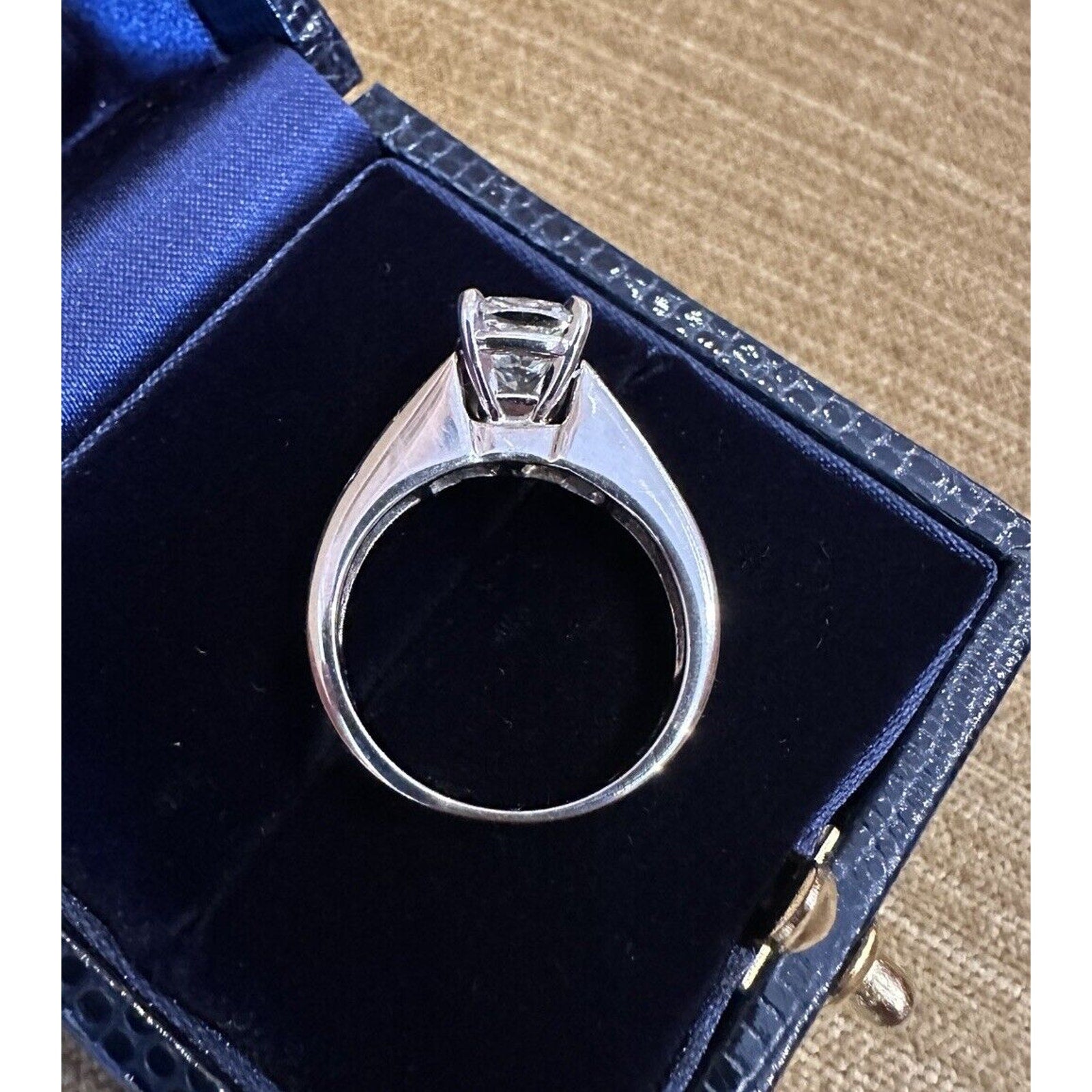 GIA 2.00 ct Natural Cushion Cut Diamond Ring J-SI1 in 14k White Gold - HM2571EE
