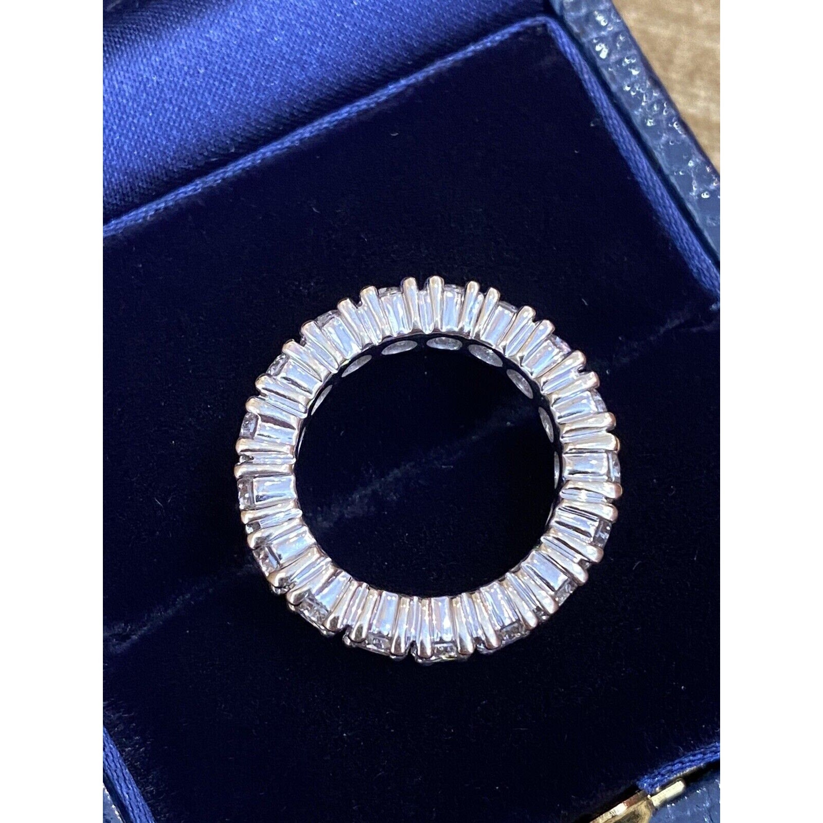 Round Diamond Eternity Band Ring 3.70 cttw 4.7mm in 18k White Gold -- HM1626S
