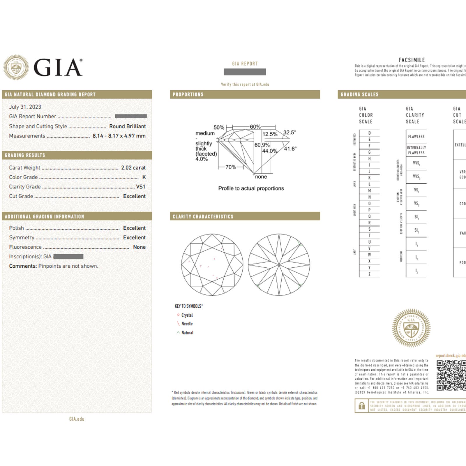 Round Diamond Stud Earrings GIA Certified 4.14 Cts in 18k White Gold - HM2513AI