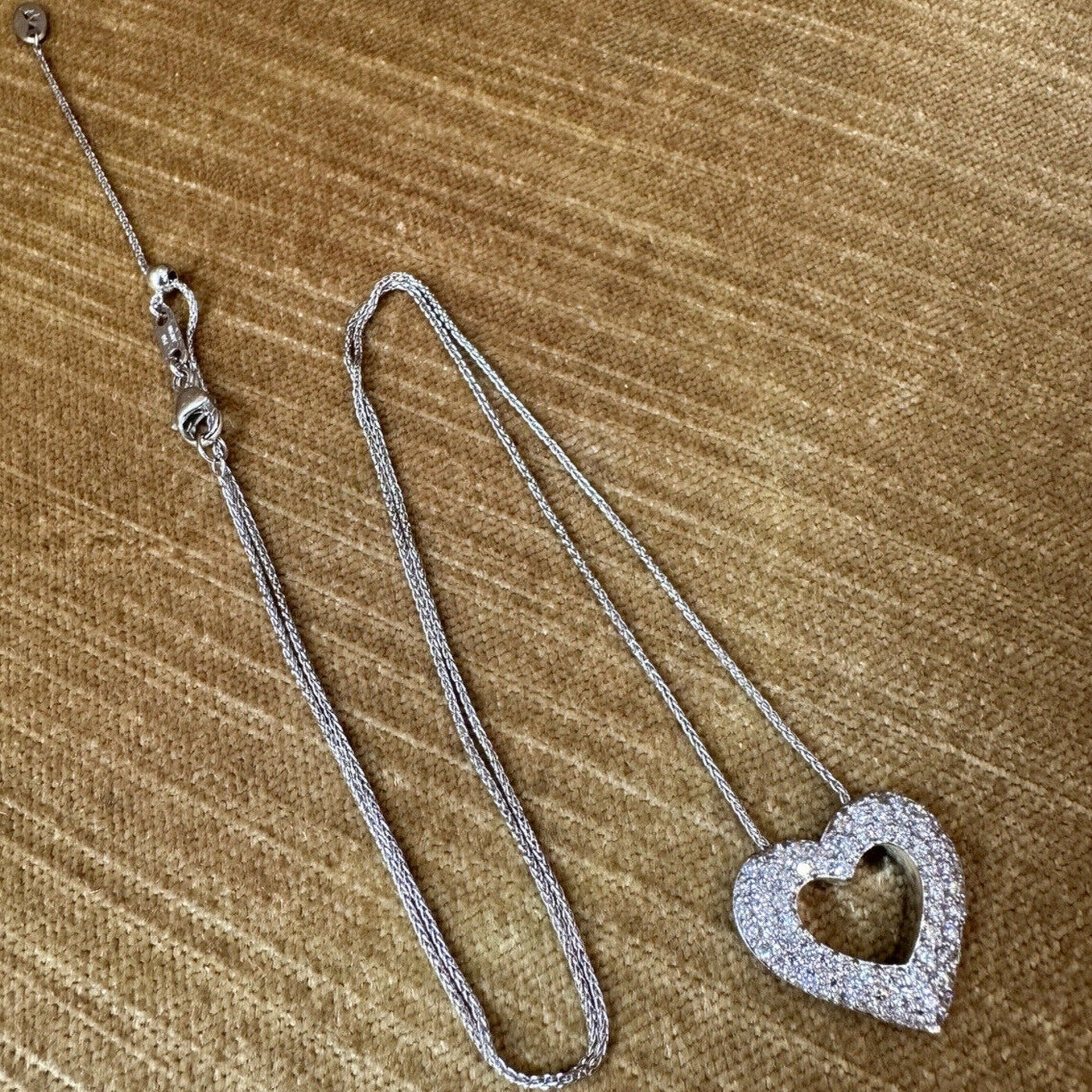 Hearts On Fire Diamond Heart Pendant 1.50 carat total weight in 18k White Gold