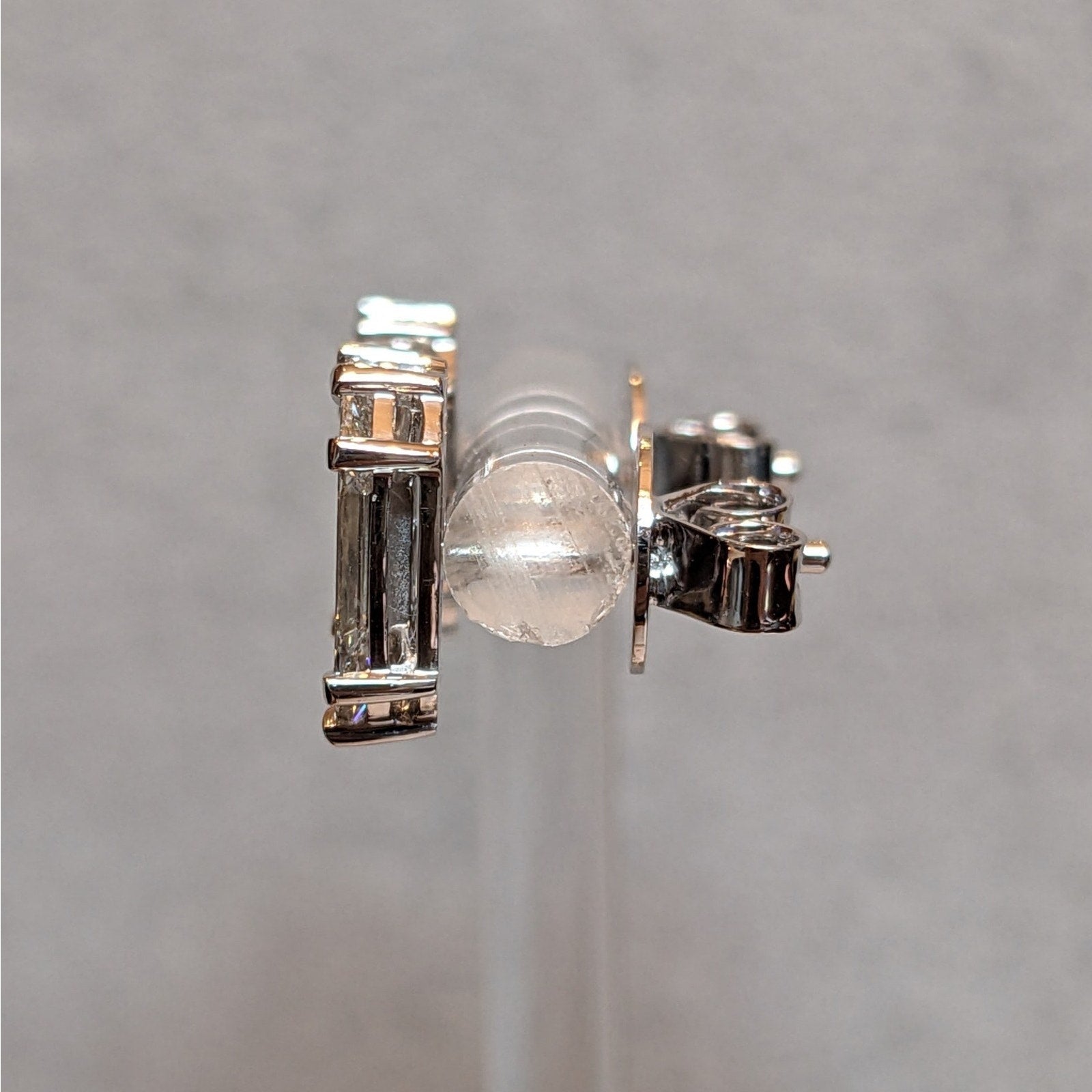 Illusion set Natural Diamond Stud Earrings 1.68cttw in 18k White Gold