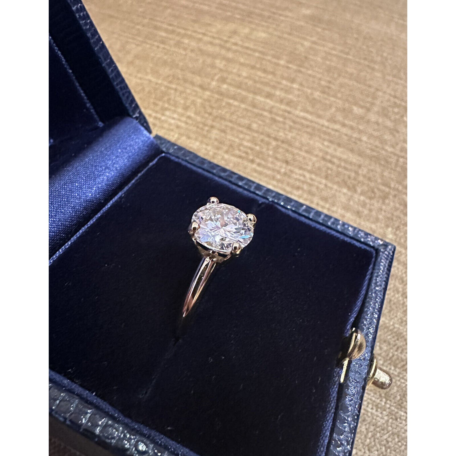 GIA 2.09ct Round Diamond Solitaire Engagement Ring in 18k Yellow Gold -HM2509SSE