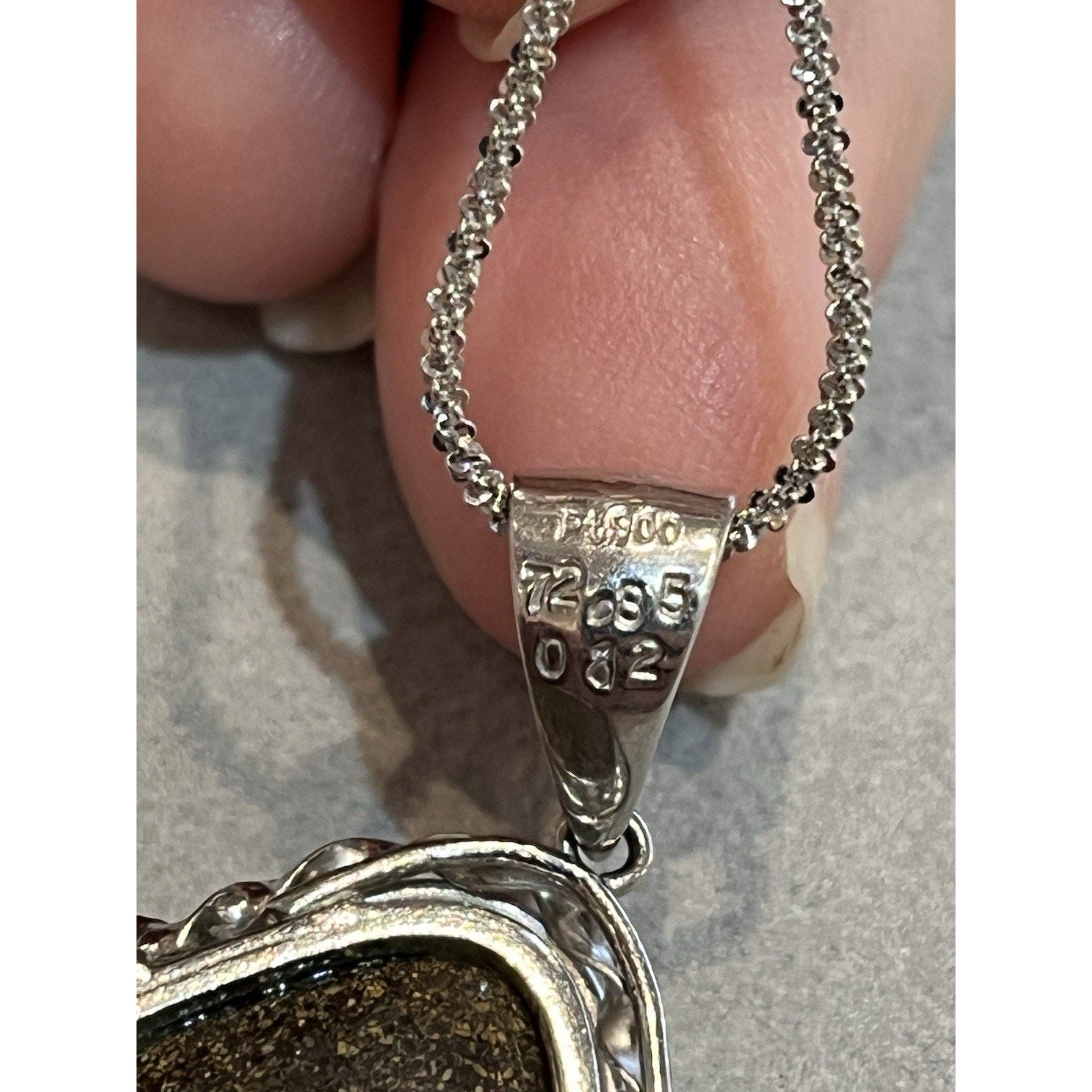 Large 72.85 ct Boulder Opal and Diamond Pendant Necklace in Platinum