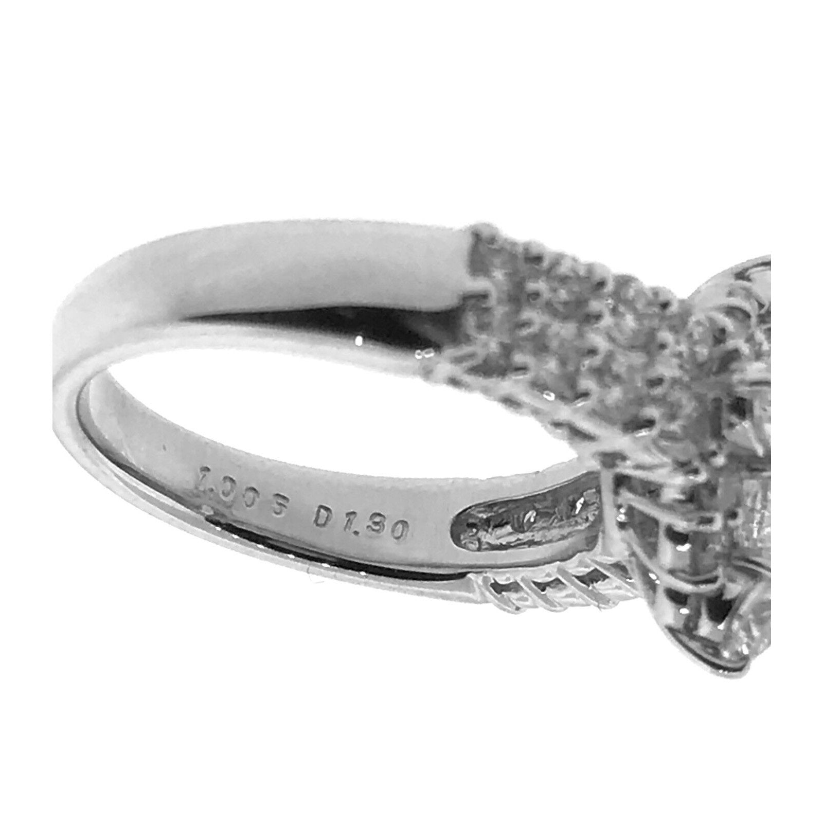 1.00 ct Oval Shaped Diamond in Round Diamond Halo Platinum Ring