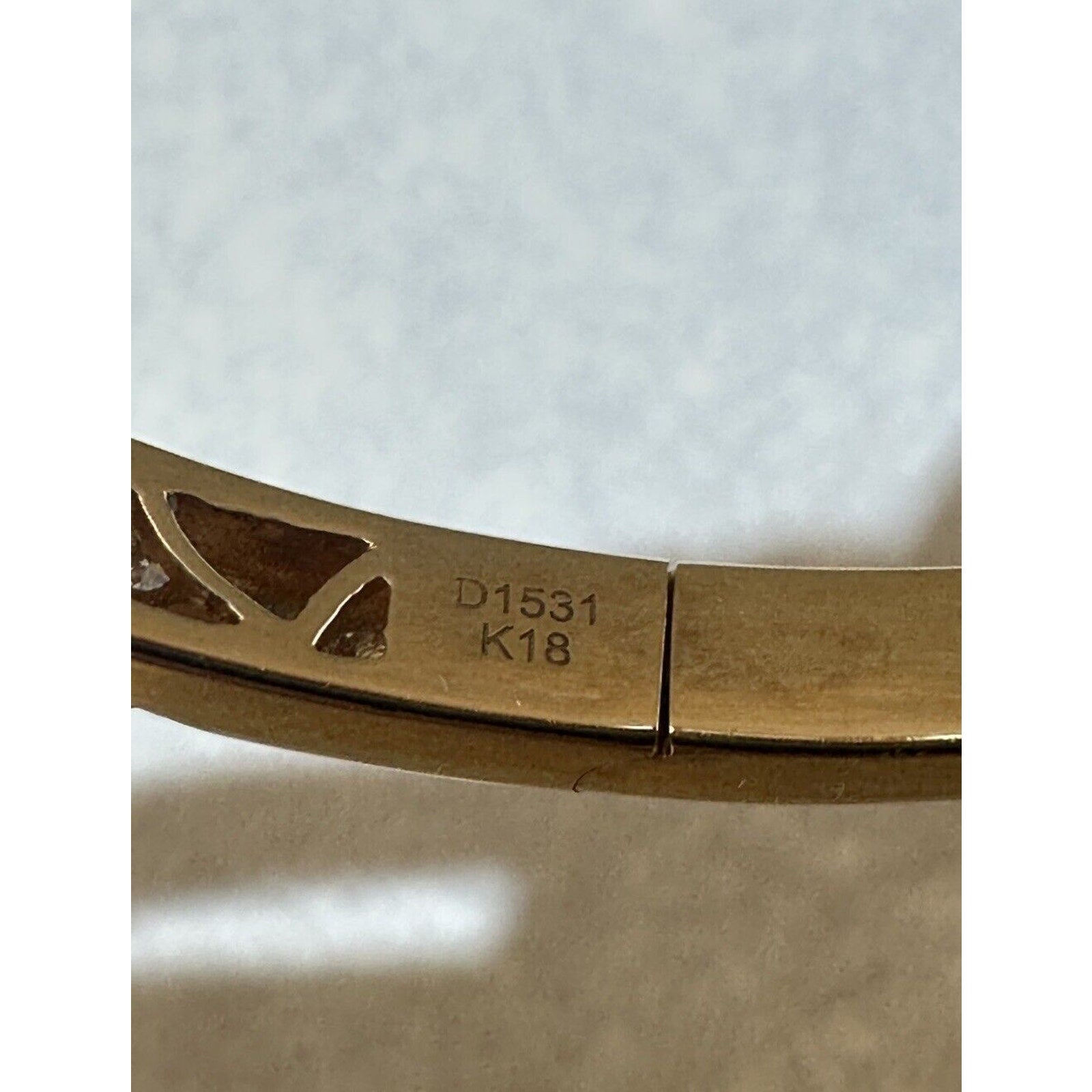 Natural Diamond Pave Bangle Bracelet 1.53cts in 18k Yellow Gold