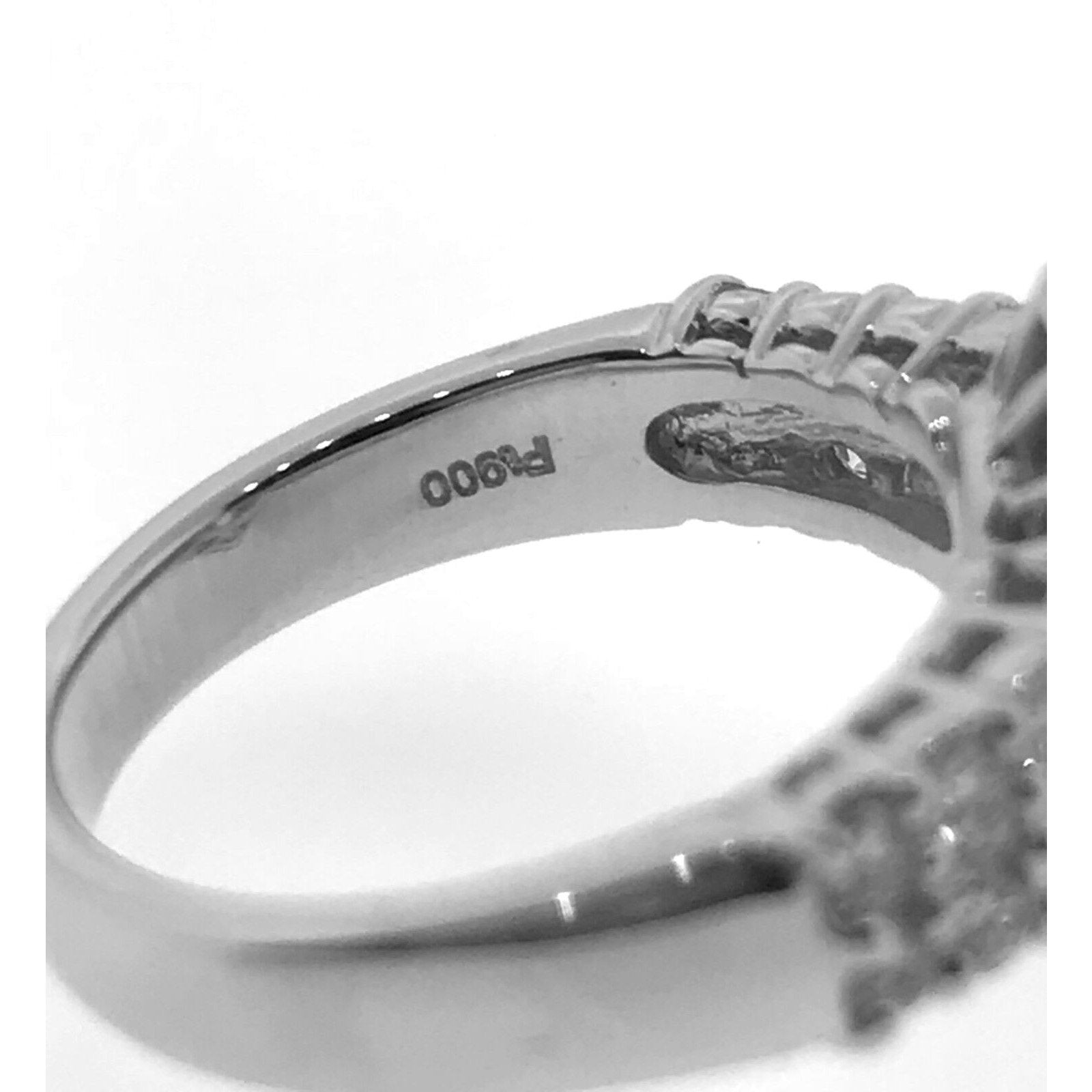1.00 ct Oval Shaped Diamond in Round Diamond Halo Platinum Ring