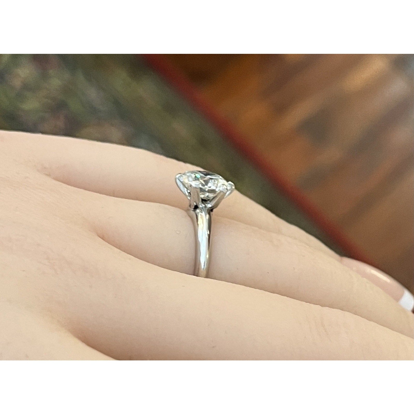 Tiffany 2.02 ct Round Brilliant Diamond Engagement Ring in Platinum