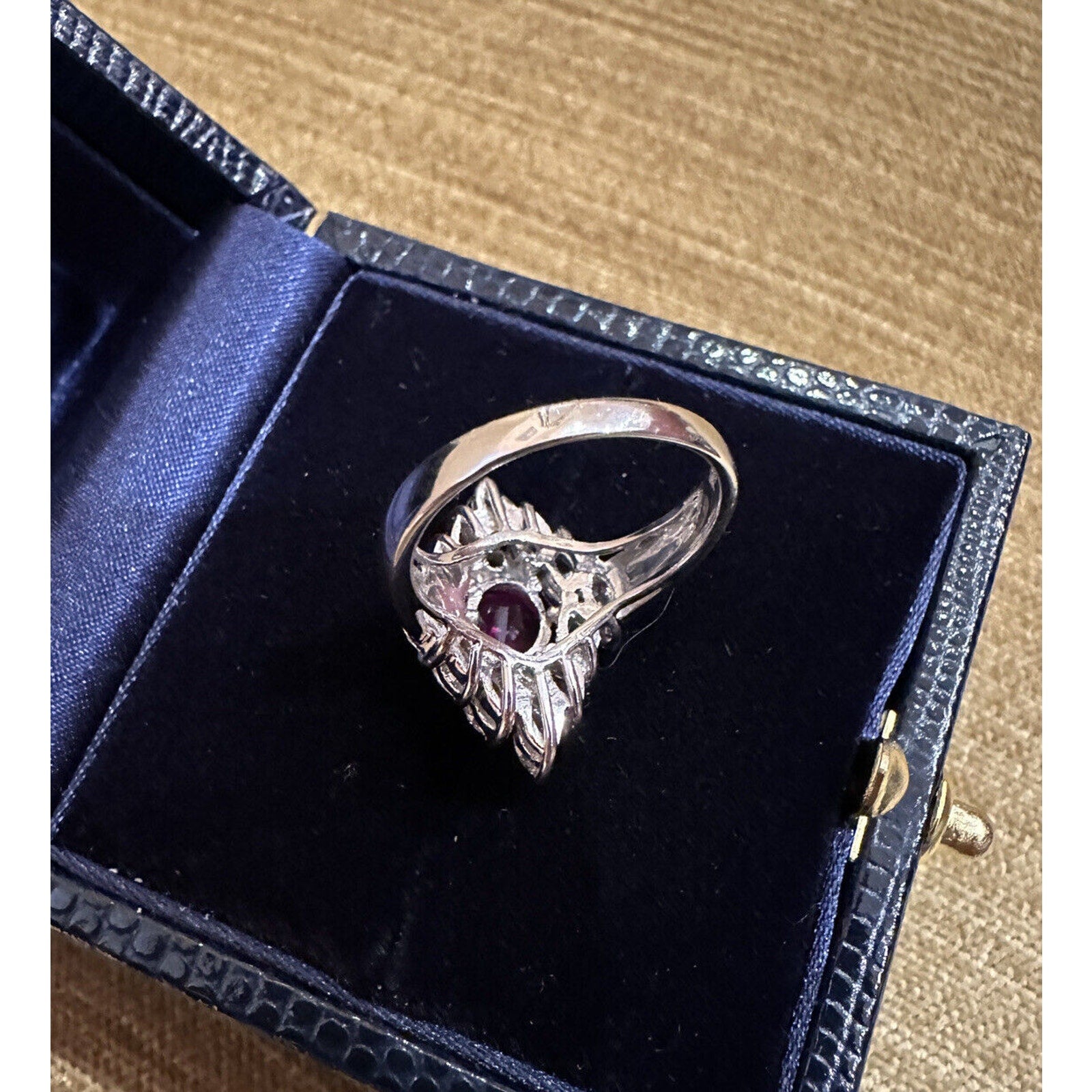 GIA 1.56 ct Natural Unheated Ruby and Diamond Ring in Platinum - HM2417BN
