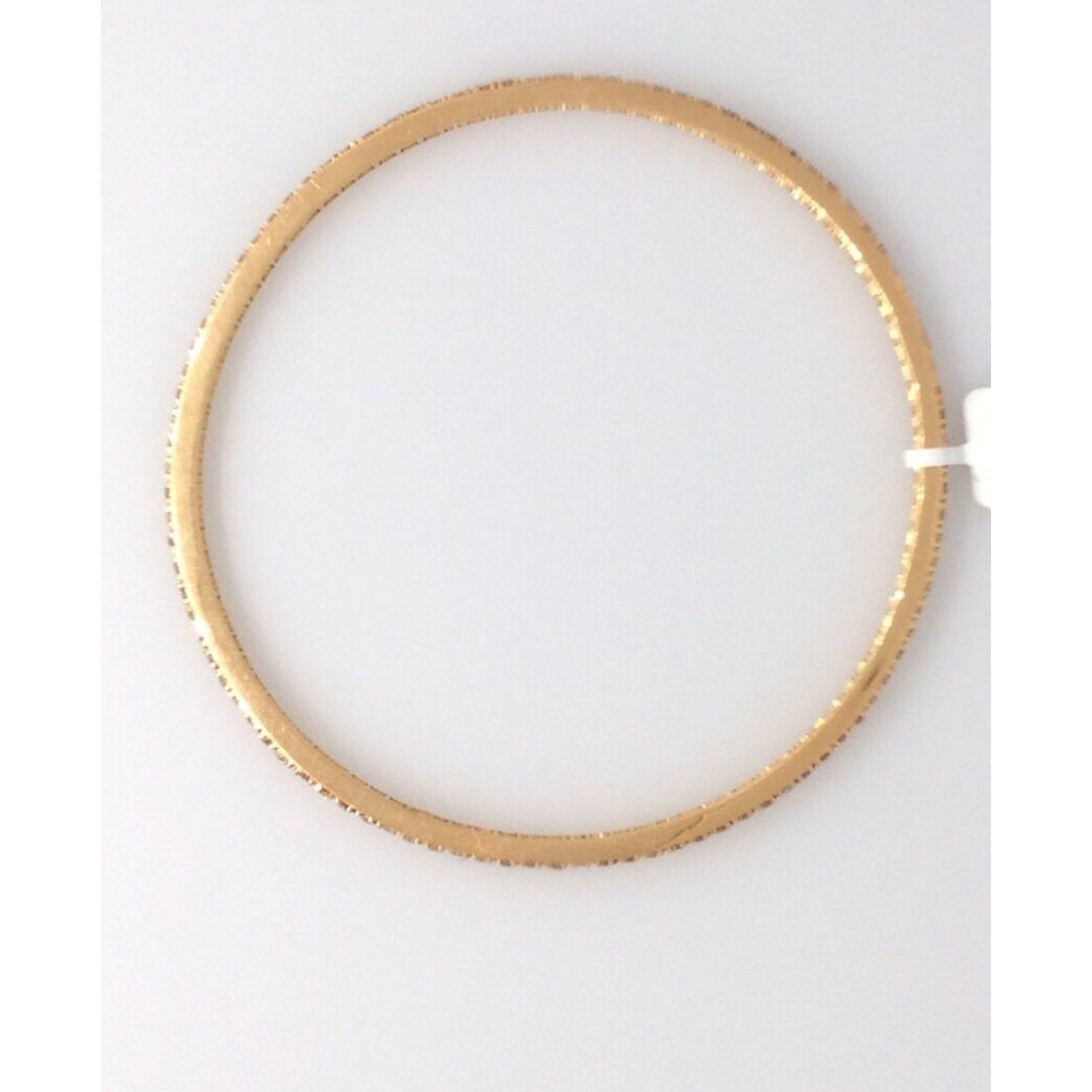 4.80 cts Single Row Diamond Bangle Bracelet in 18k Rose Gold
