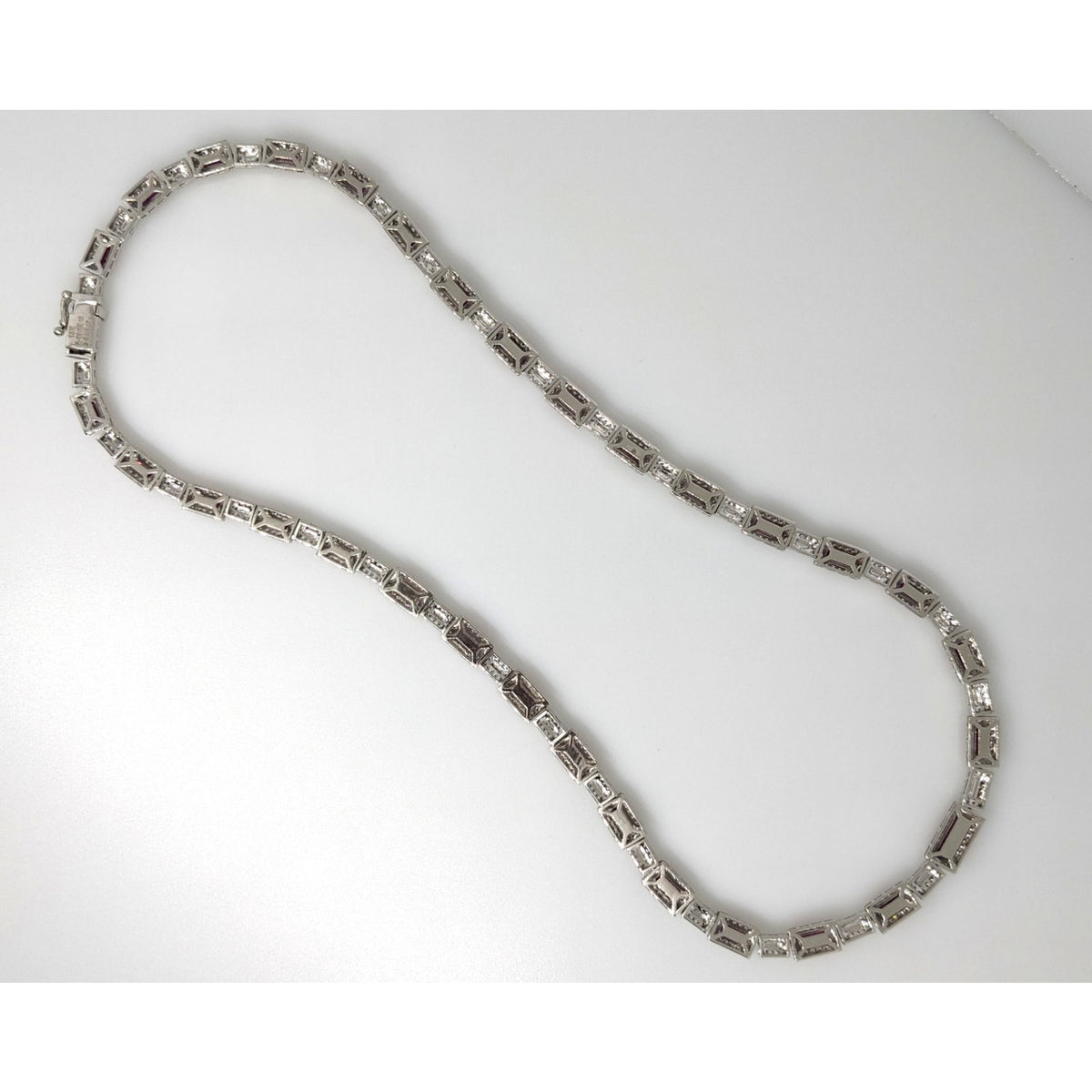 GIA Certified Unheated Ruby & Diamond Necklace in 18k White Gold