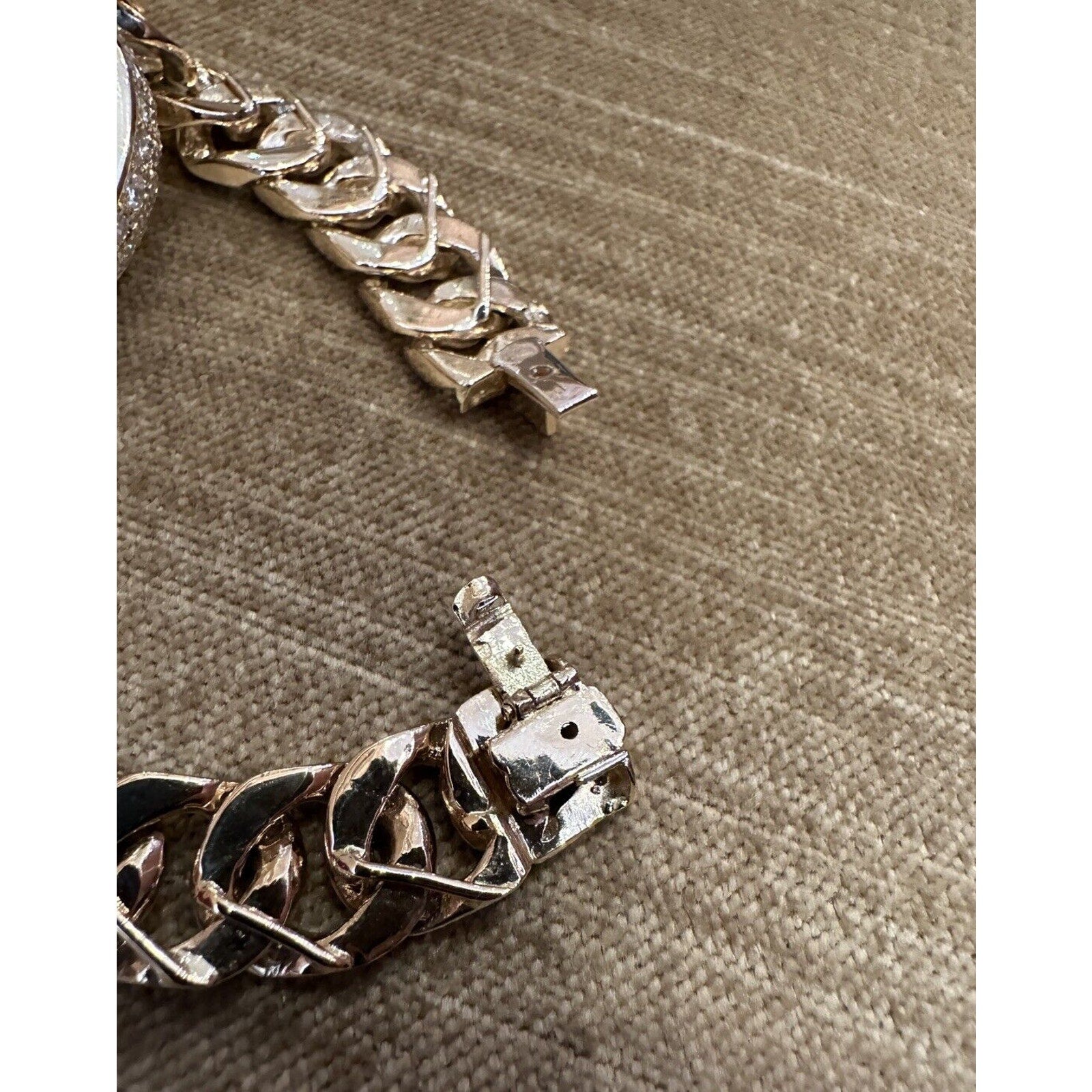 GIA 15.71 carat Jade and Diamond Curb Link Bracelet in 18k Yellow Gold