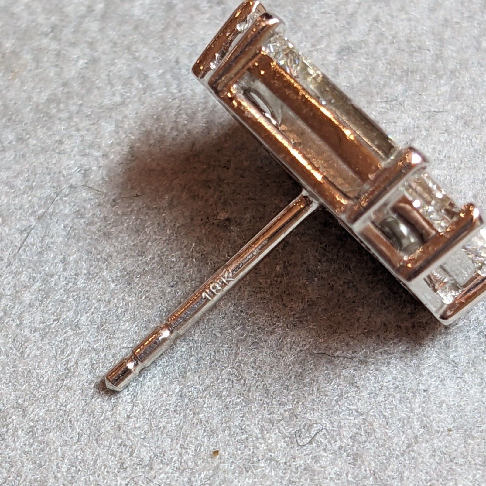 Natural Diamond Illusion Set Stud Earrings 4.02 ctw in 18k White Gold