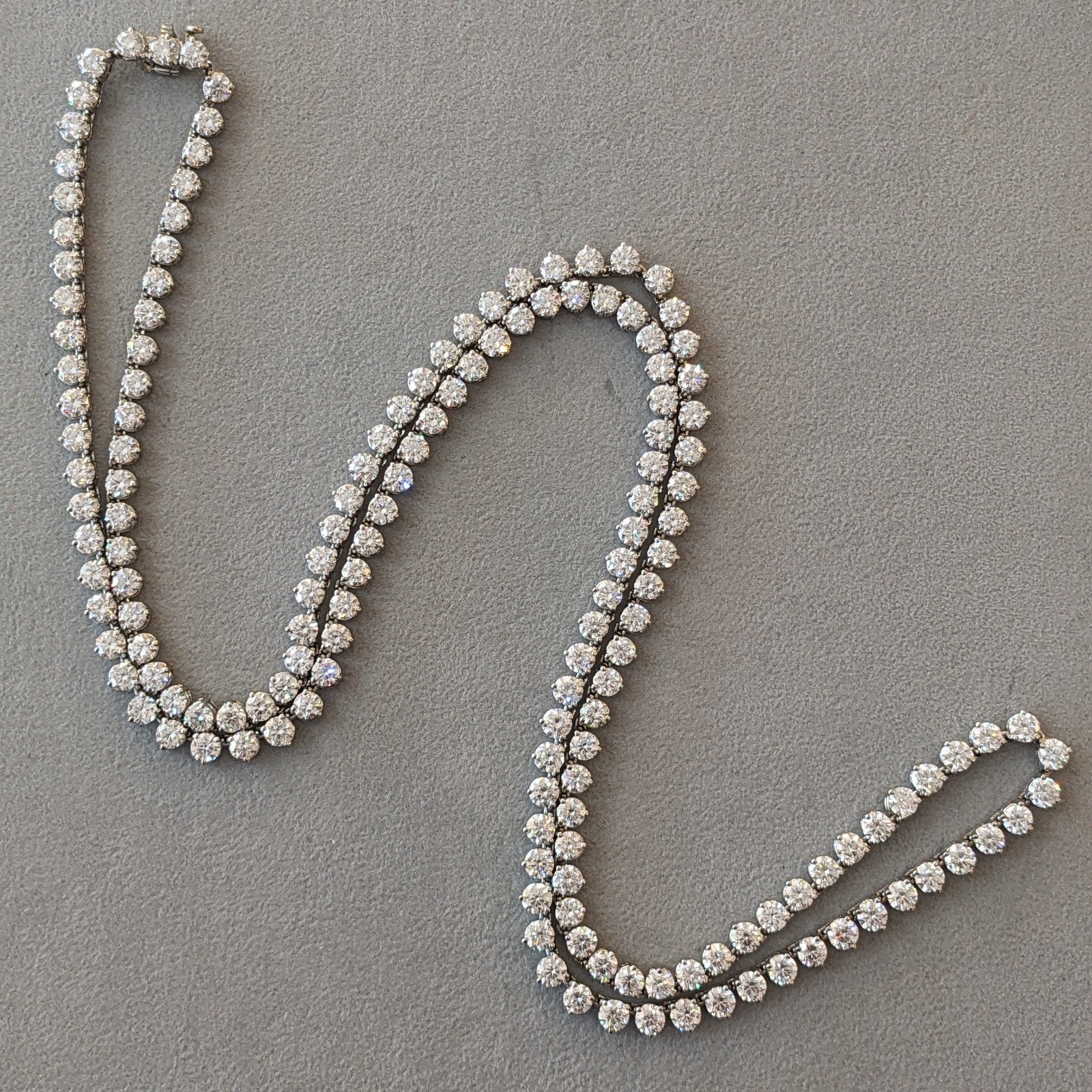 32.5 inch Round Diamond Tennis Necklace 52.00 cttw in Platinum - HM2600PZZ