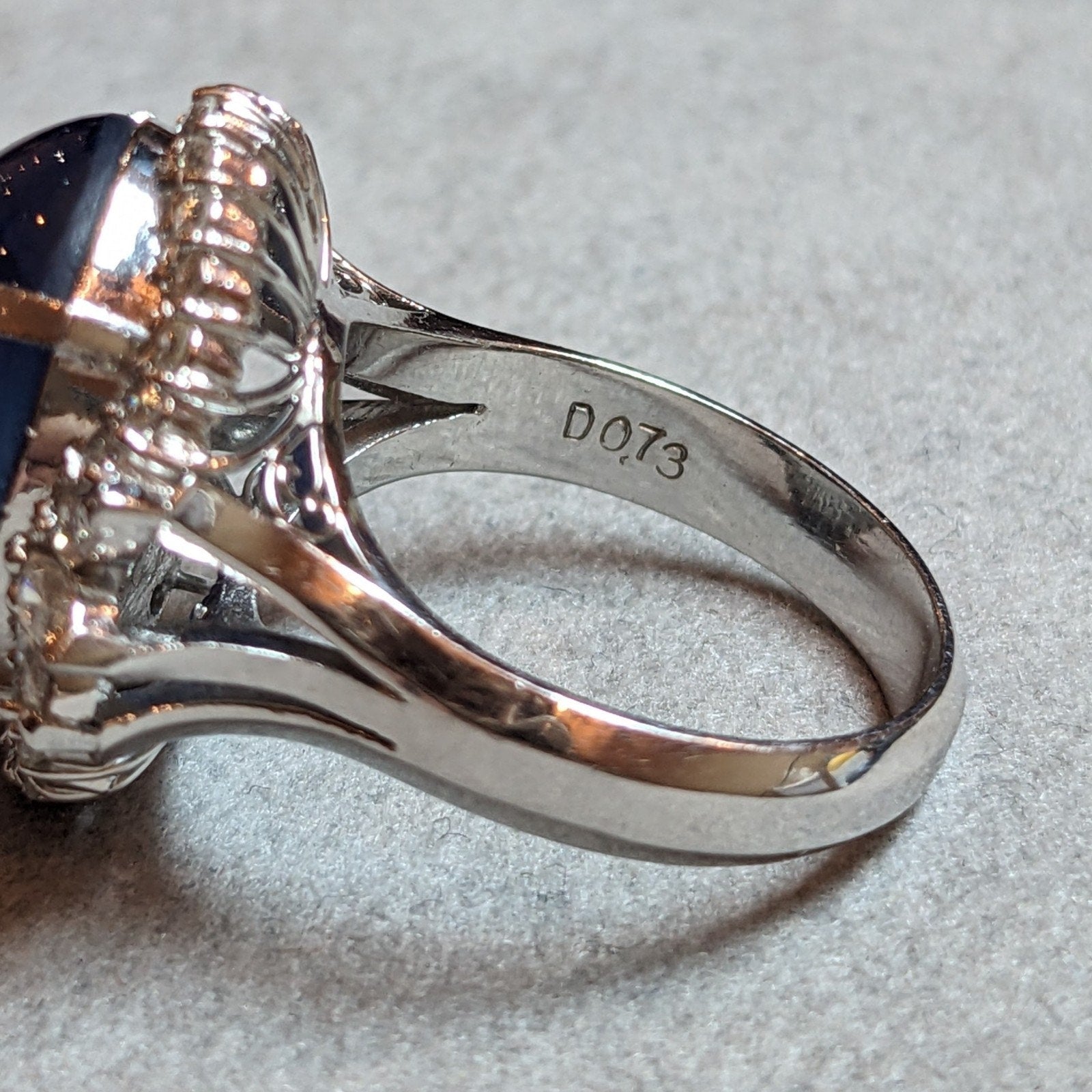 GIA 16.42 ct Natural Star Sapphire and Diamond Ring in Platinum