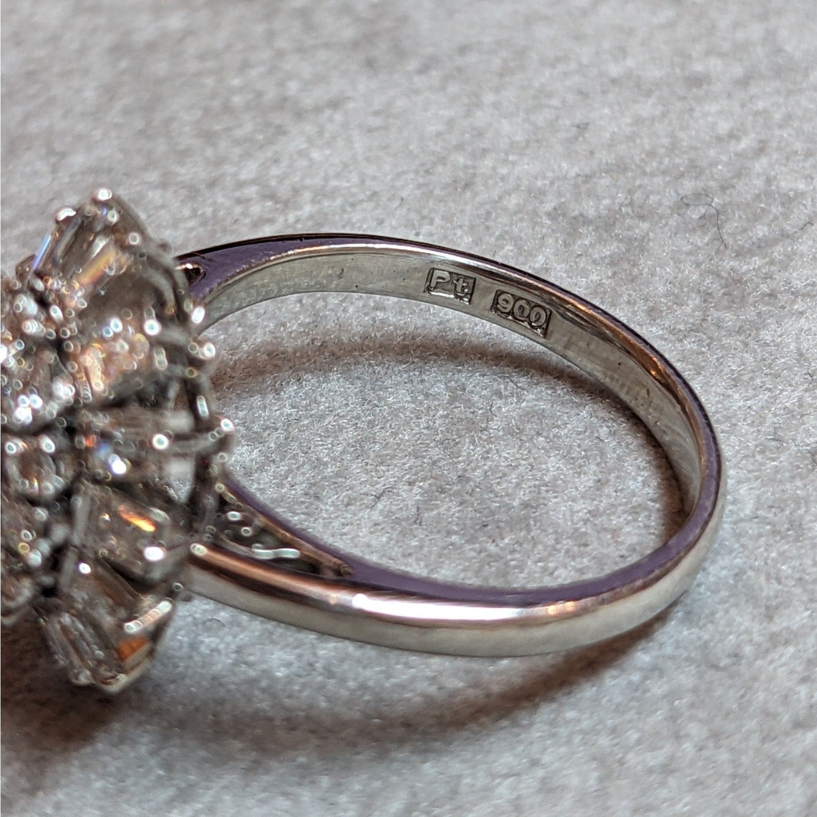 Certified Natural Unheated Ruby and Diamond Ring in Platinum