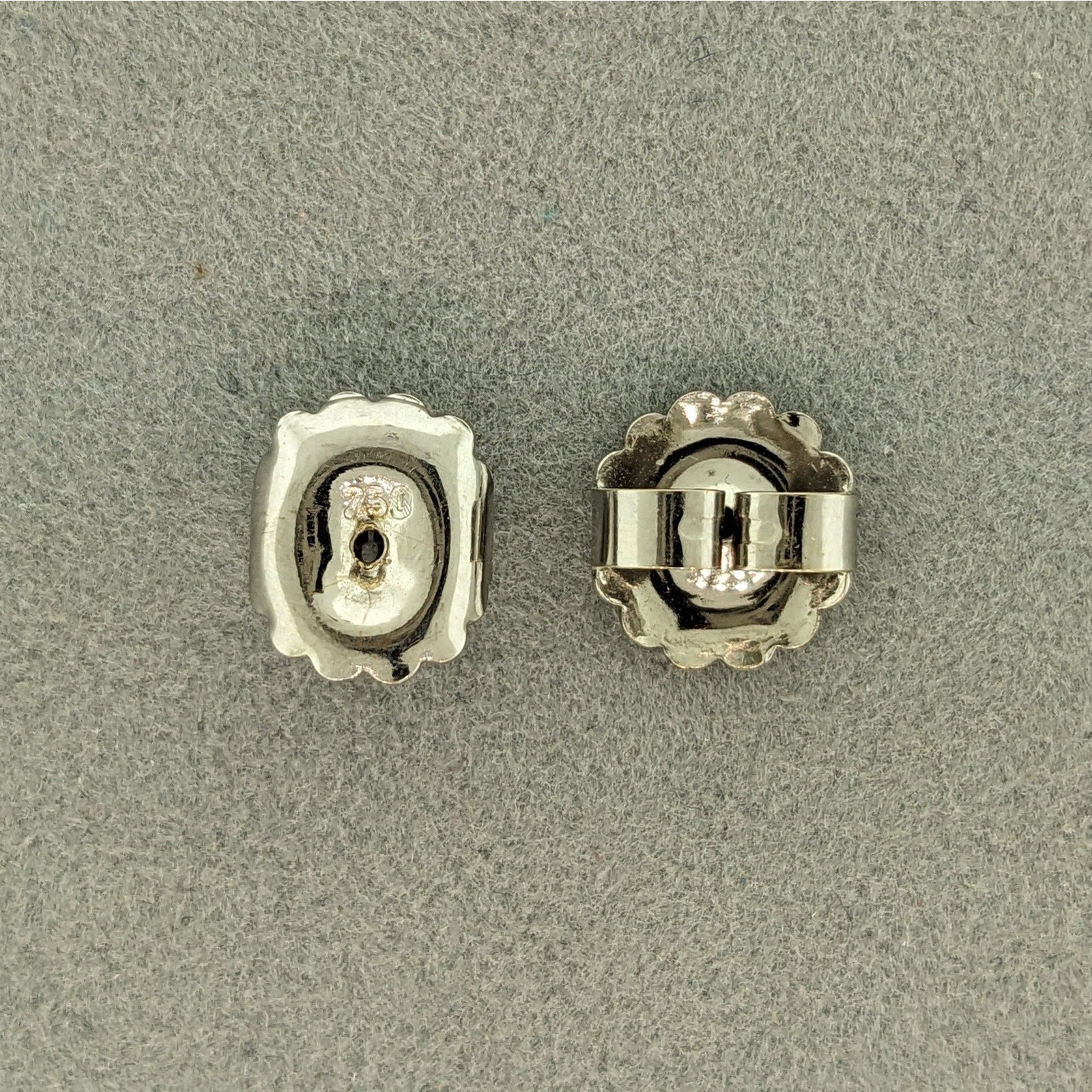 Doris Panos Aquamarine and Diamond Earrings in 18k White Gold