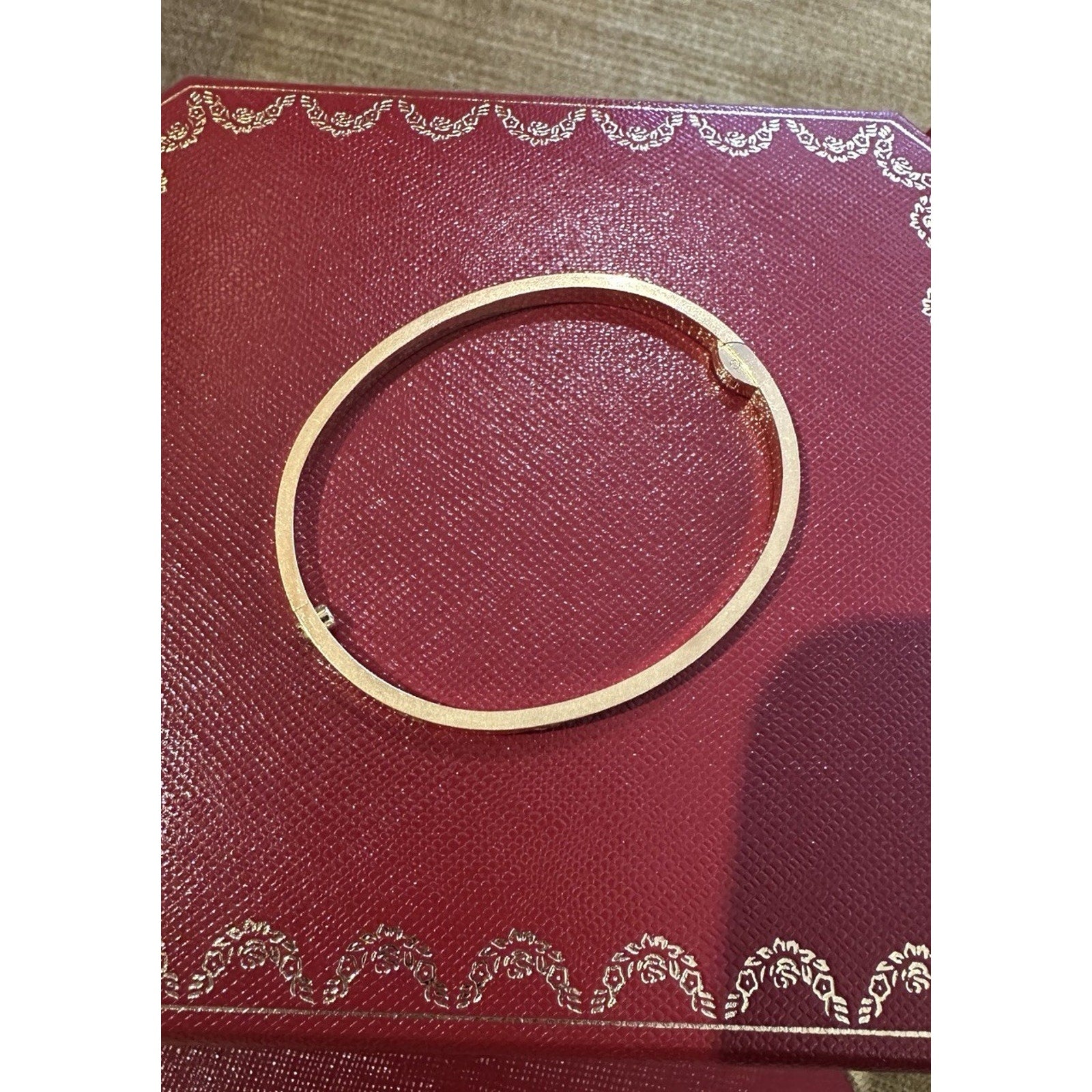 Cartier 18k Yellow Gold Small Model Love Bracelet Size 17
