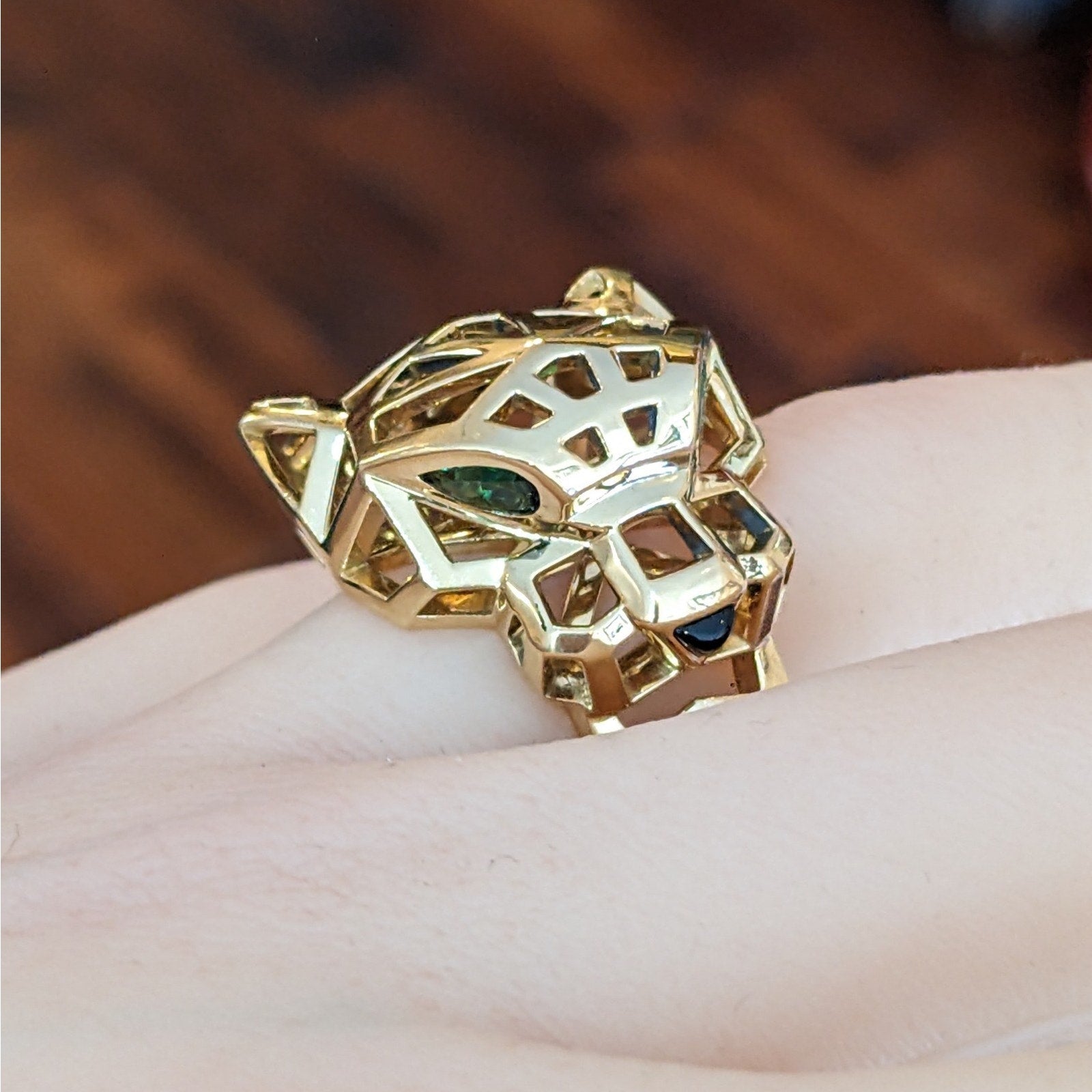 Cartier Panthere Ring, Size 51 (5.75) in 18k Yellow Gold