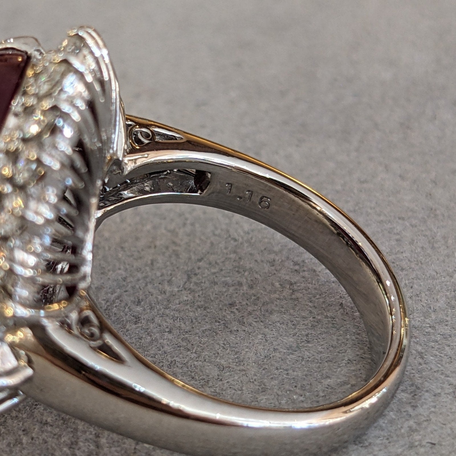 19.91 ct Burma Untreated Star Ruby and Diamond Ring in Platinum