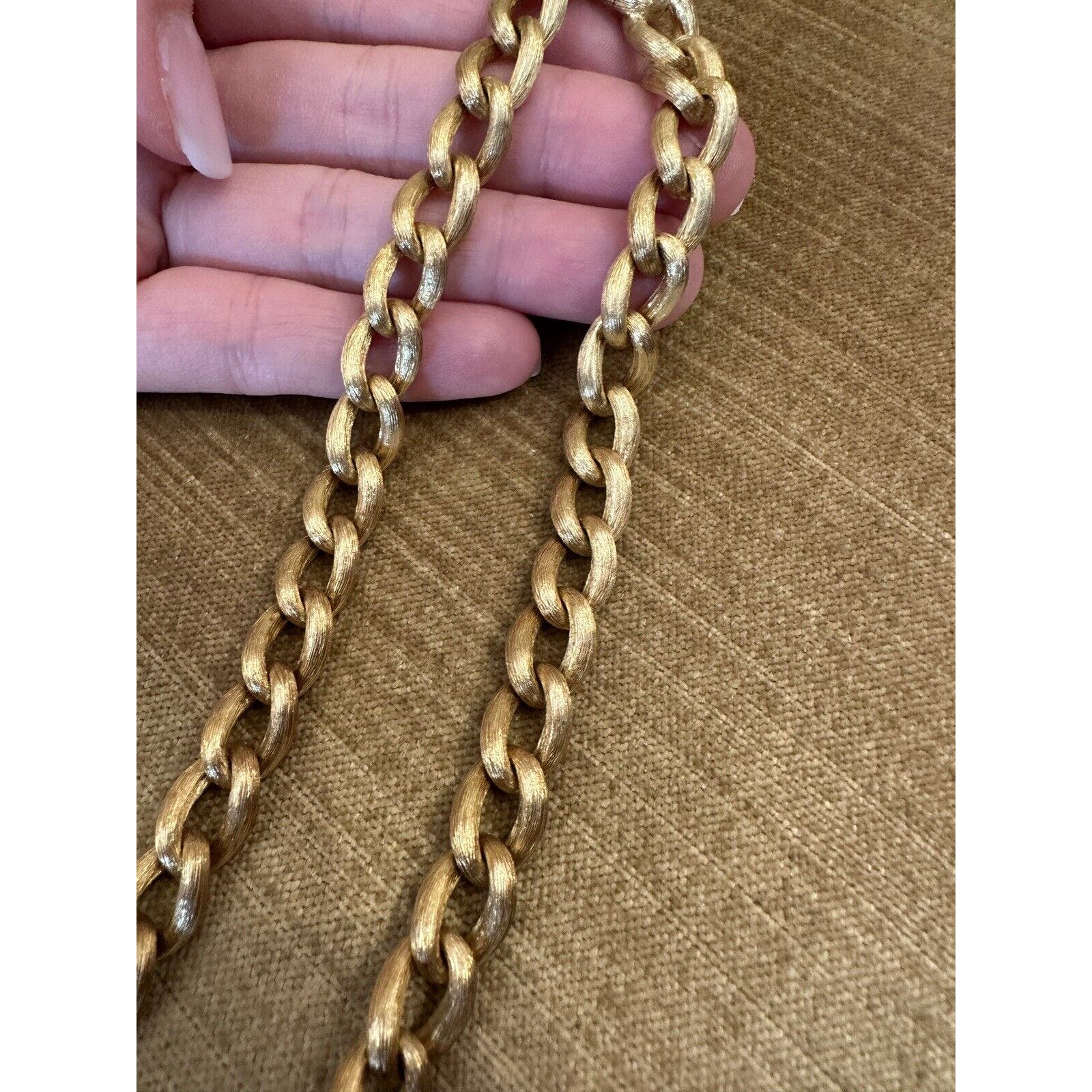 Henry Dunay Curb Diamond Sabi Link Necklace in 18k Yellow Gold - HM2480S