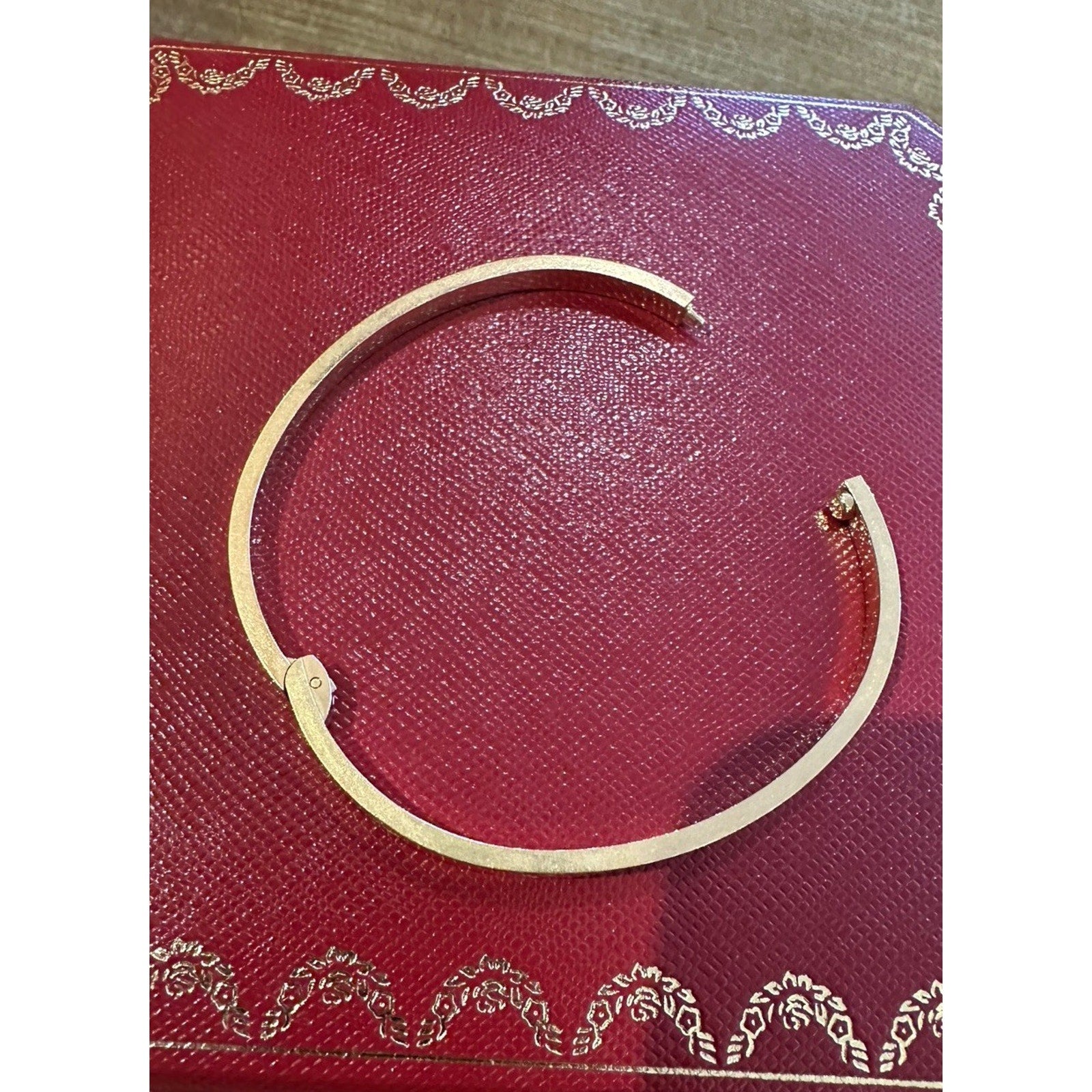 Cartier 18k Yellow Gold Small Model Love Bracelet Size 17