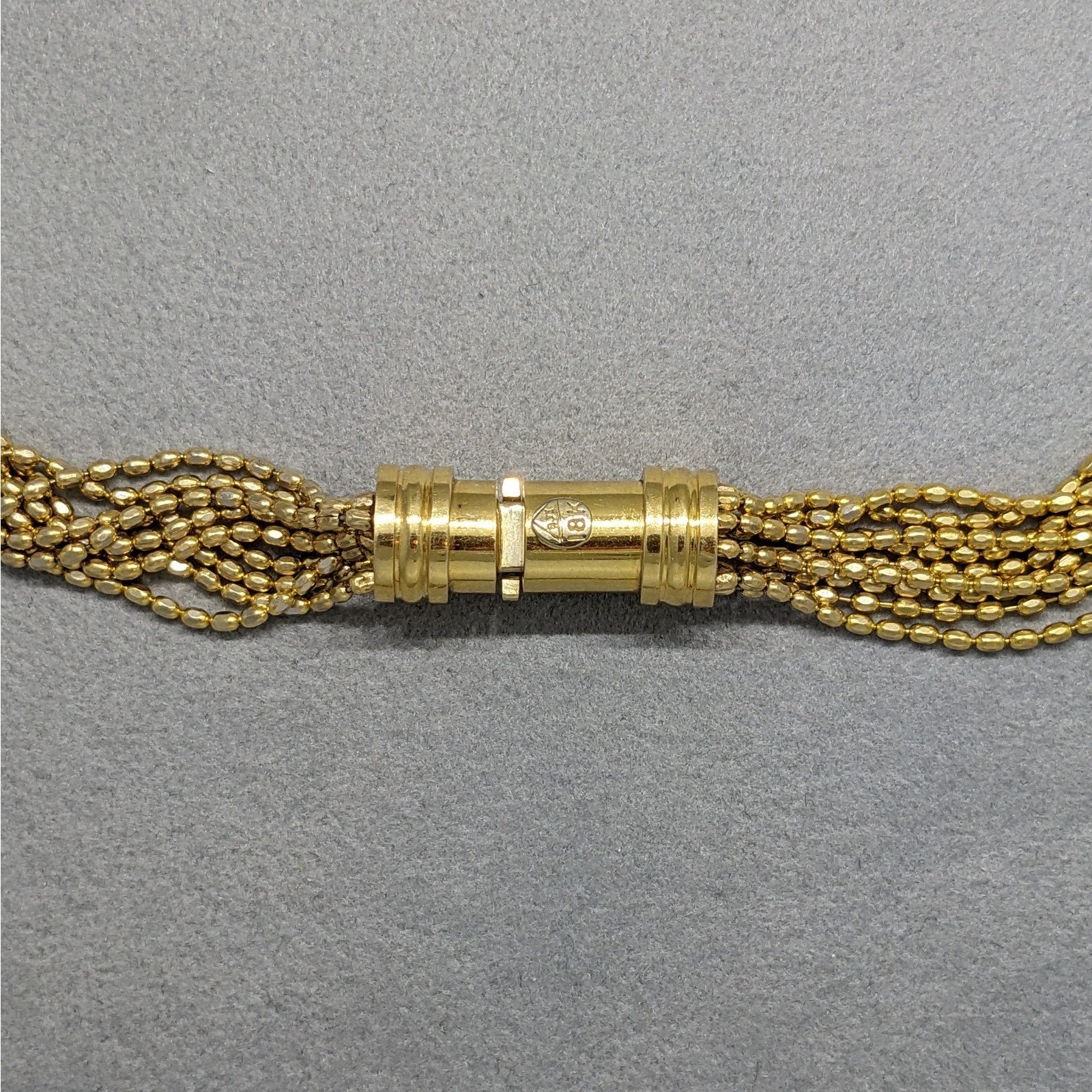 Multistrand Pave Diamond Y Drop Tassel Necklace in 18k Yellow Gold
