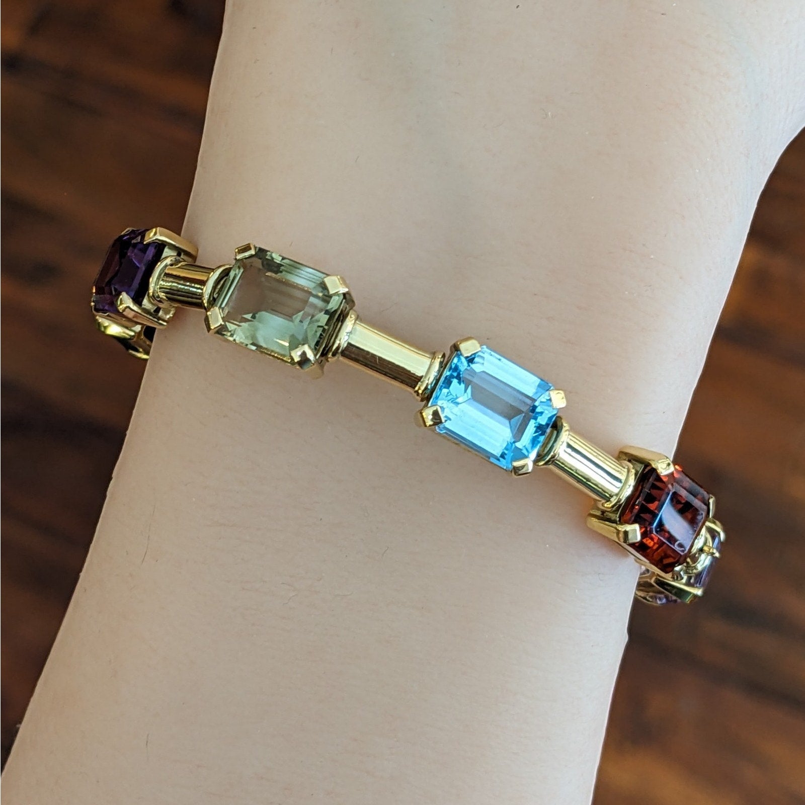 H Stern Multi Gem Bracelet in 18k Yellow Gold