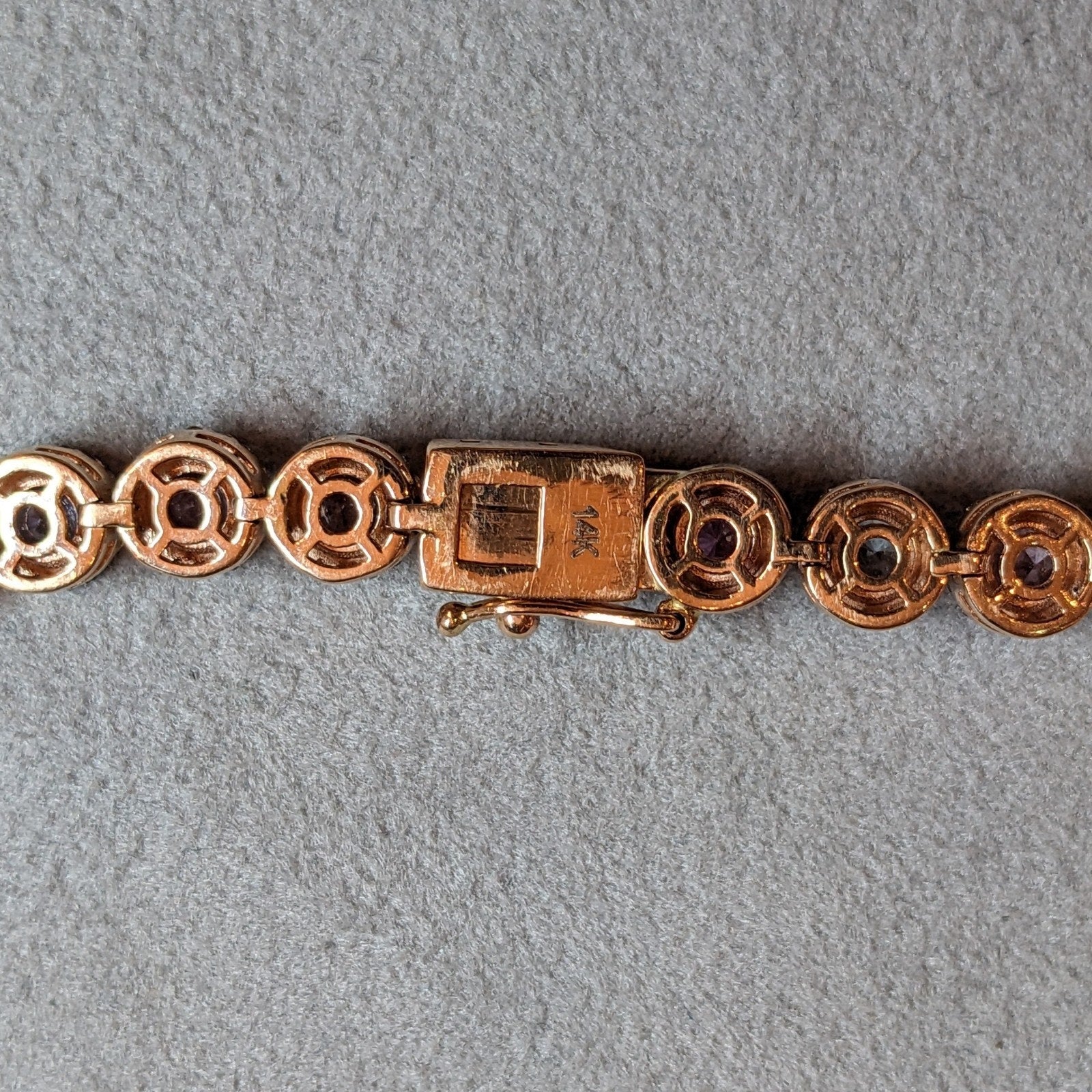 Multicolor Sapphire and Diamond Choker Necklace in 14k Rose Gold
