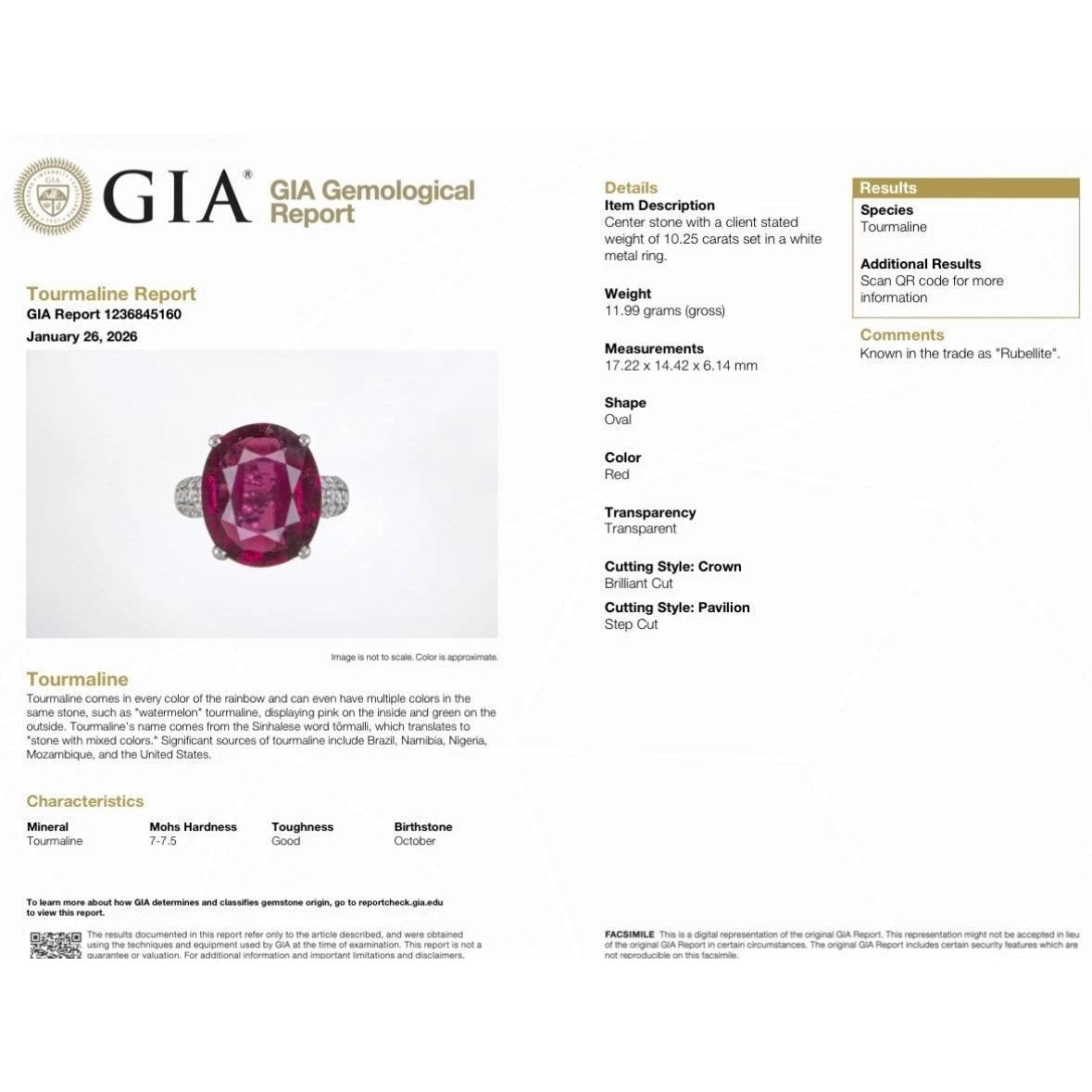 GIA 10.25ct Oval Rubellite Cocktail Ring with Diamonds in Platinum
