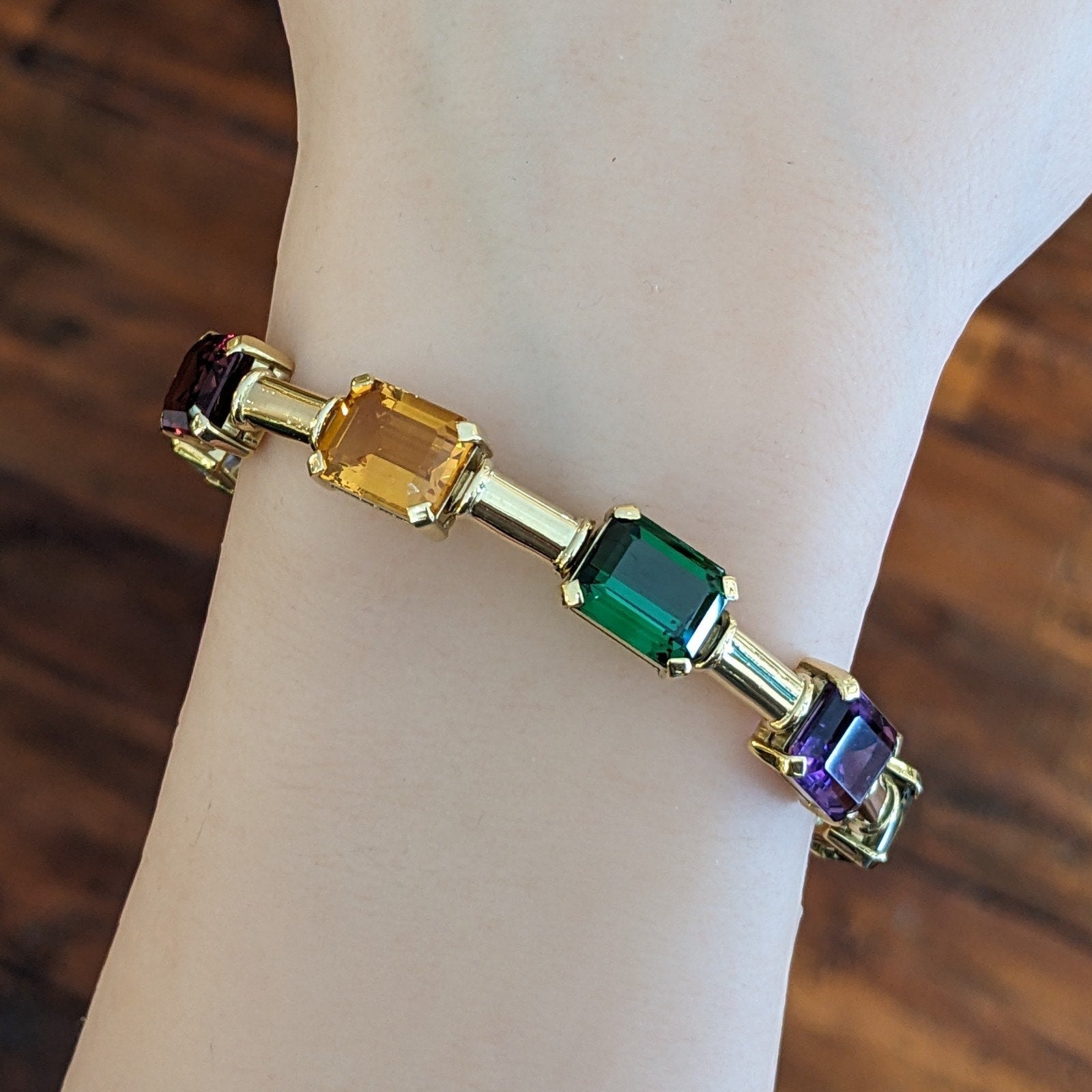H Stern Multi Gem Bracelet in 18k Yellow Gold