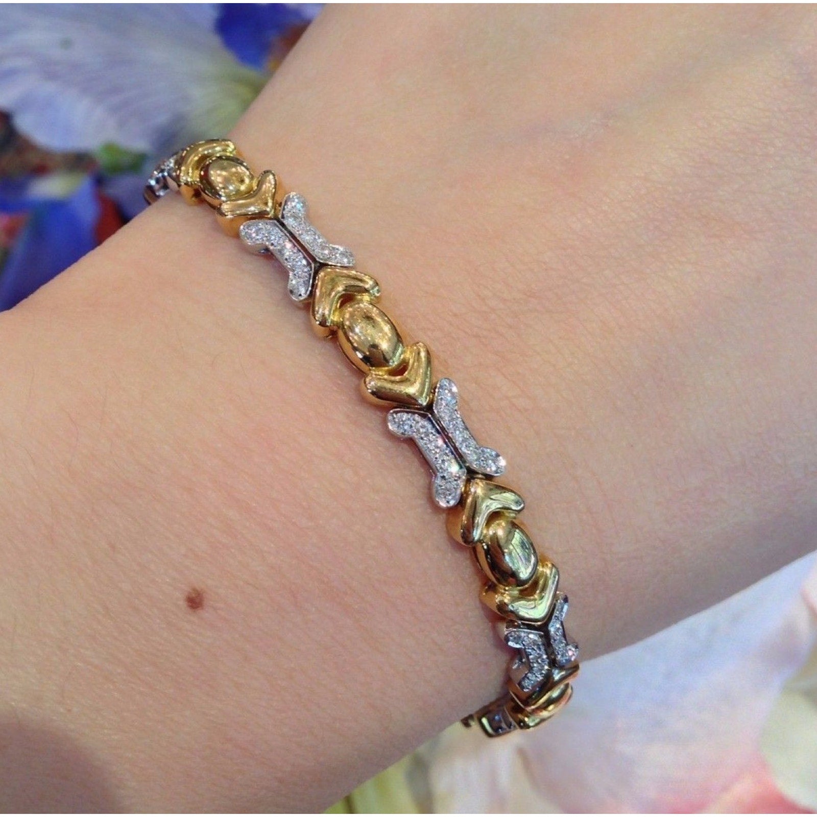 Diamond Bracelet by Fiessler 18K Yellow & White Gold