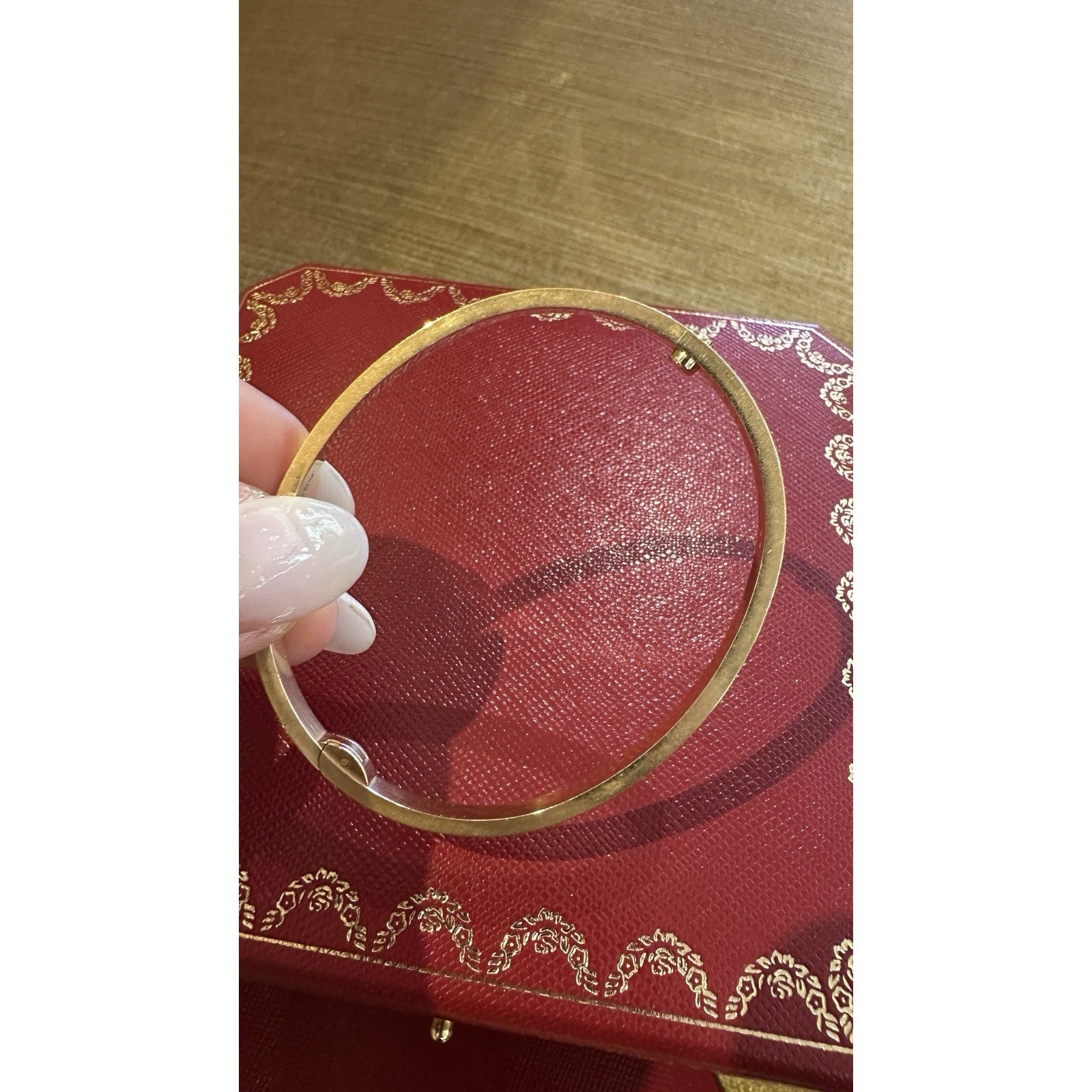Cartier 18k Yellow Gold Small Model Love Bracelet Size 17