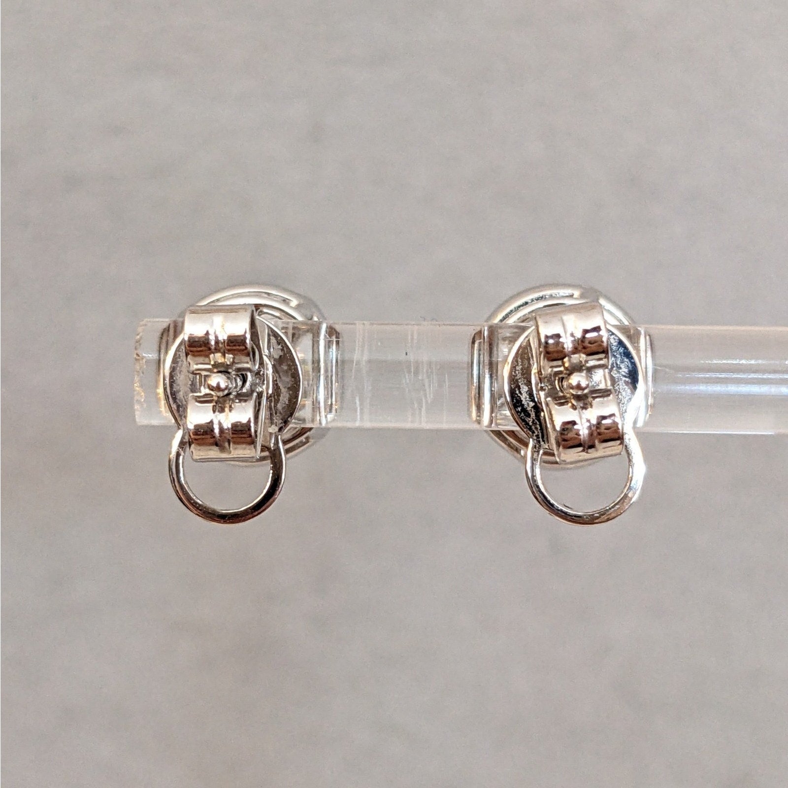 Illusion set Natural Diamond Earrings 1.62 cttw in 18k White Gold