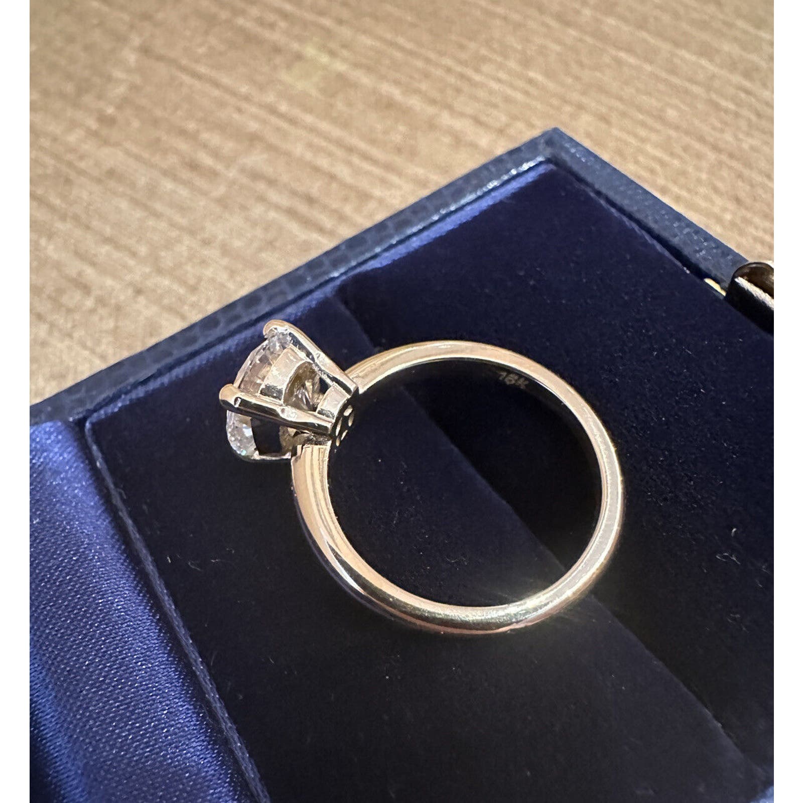 GIA 2.09ct Round Diamond Solitaire Engagement Ring in 18k Yellow Gold -HM2509SSE