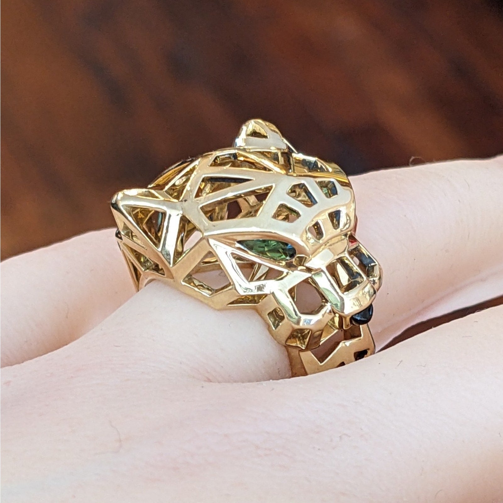 Cartier Panthere Ring, Size 51 (5.75) in 18k Yellow Gold