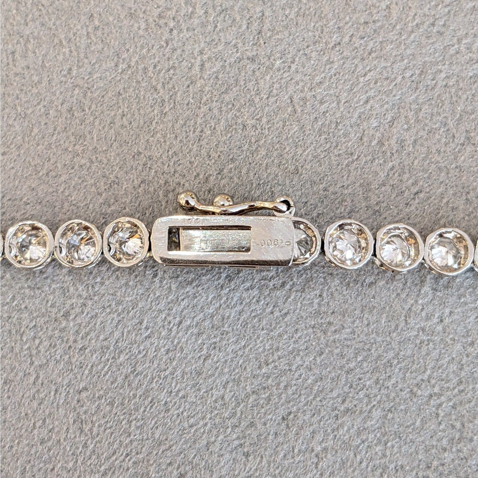 10.01 cttw Natural Diamond Graduated Tennis Necklace in Platinum