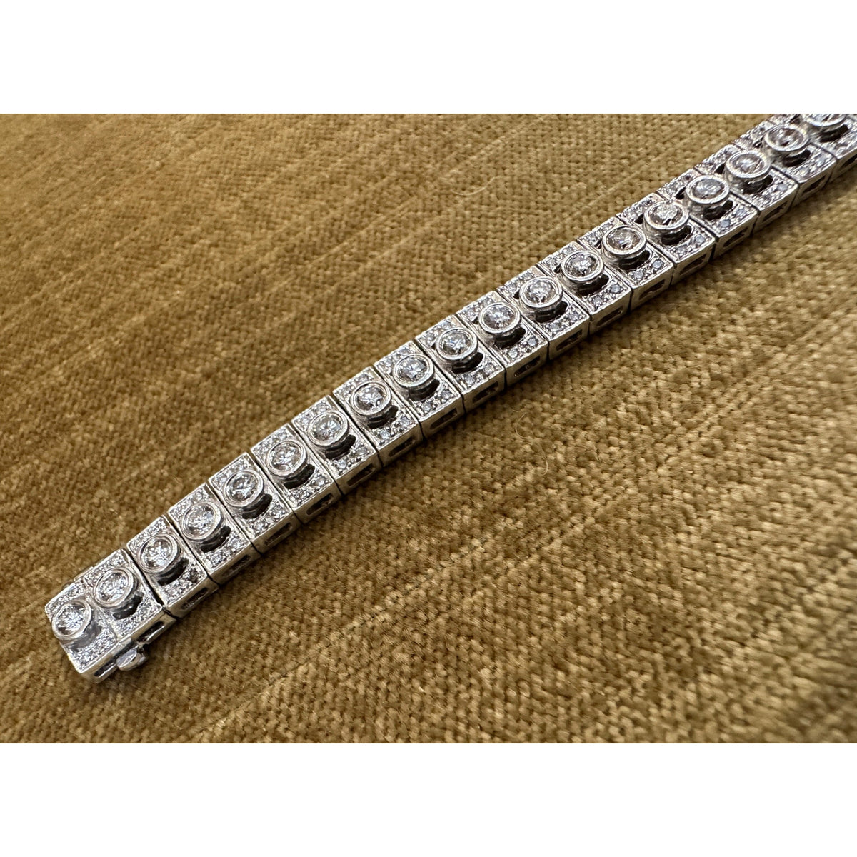 Vintage Diamond Link Bracelet 6.00cts in Platinum