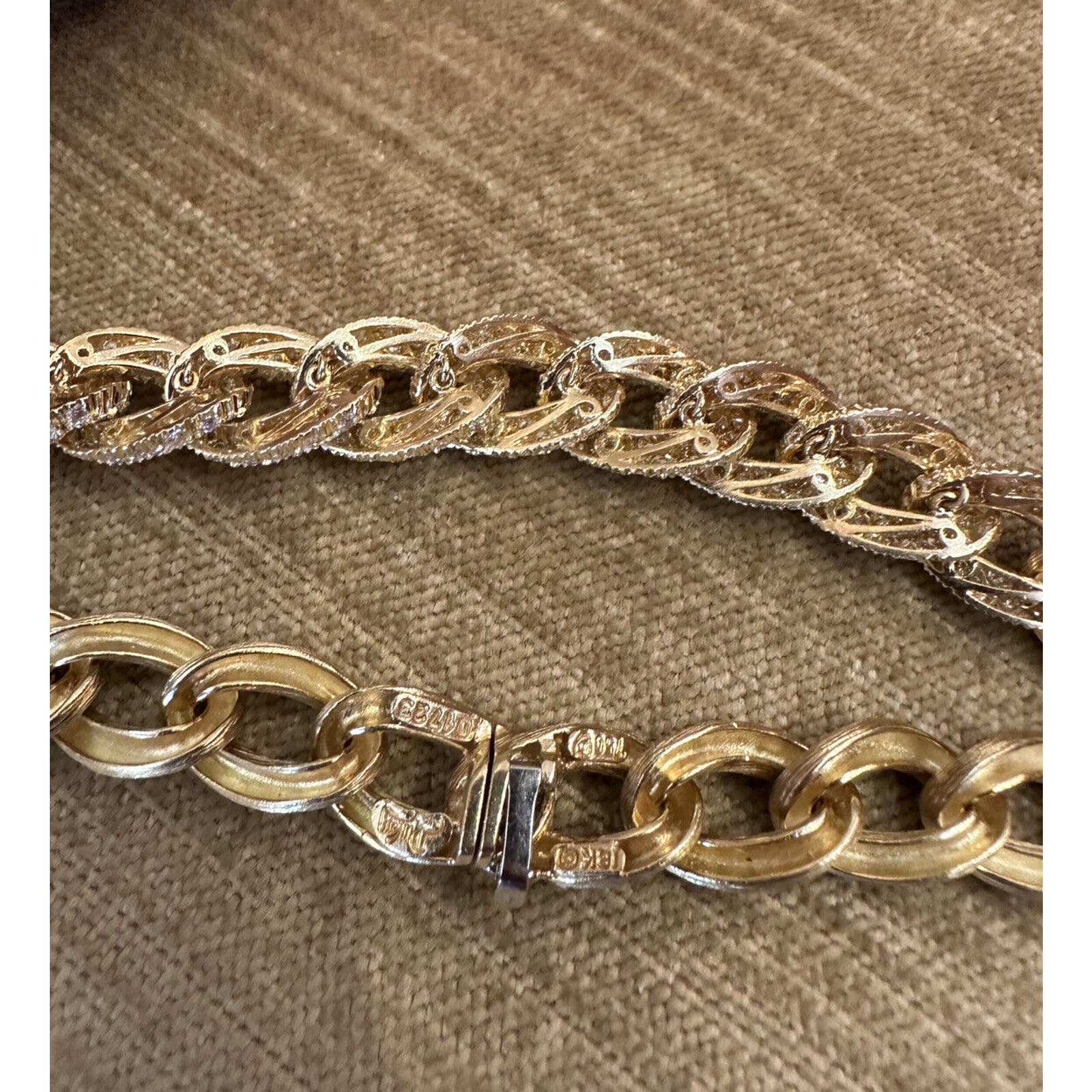 Henry Dunay Curb Diamond Sabi Link Necklace in 18k Yellow Gold - HM2480S