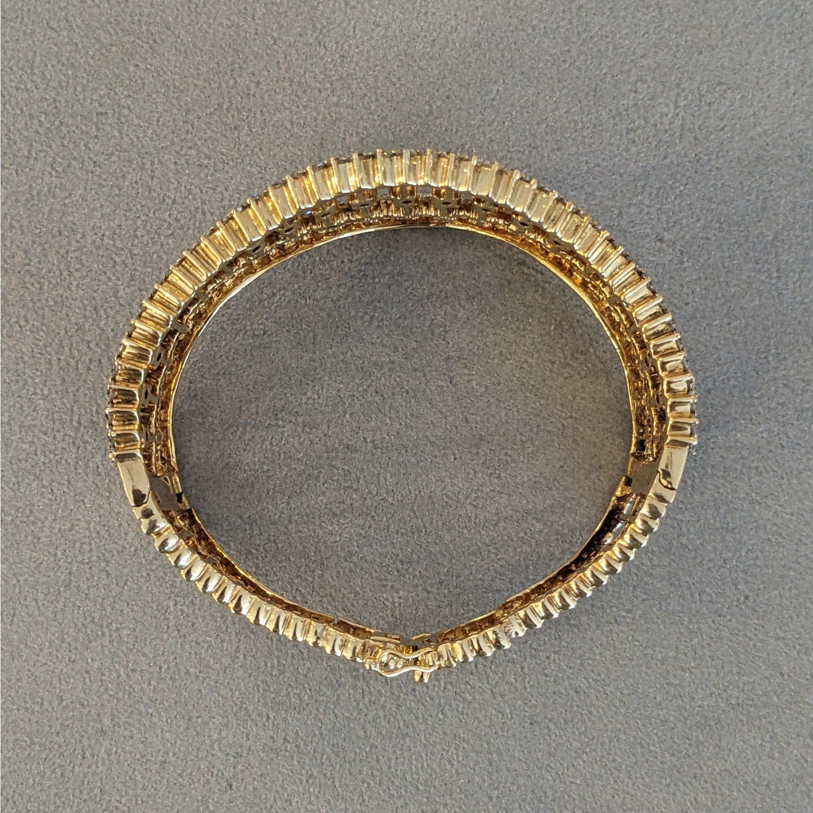 Natural Diamond Cuff Bracelet 10.20 cttw in 14k Yellow Gold
